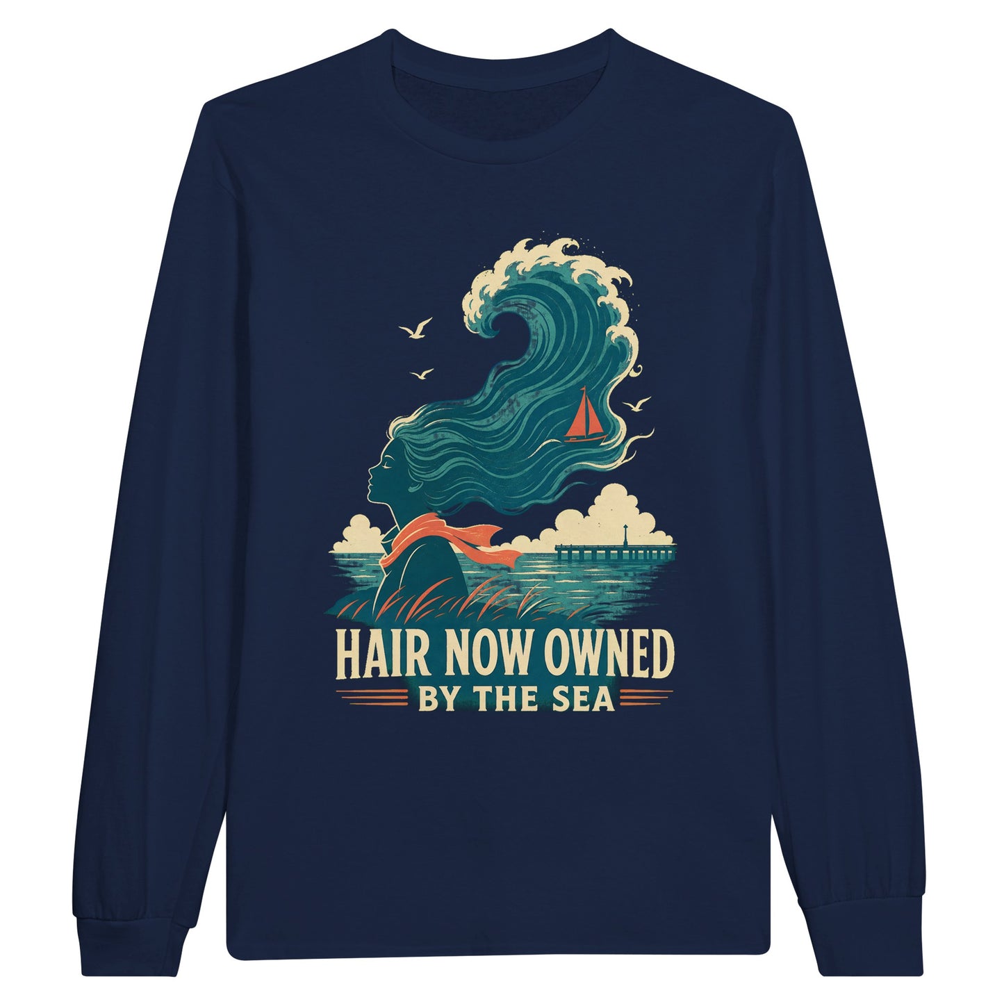 Hair Now Owned by the Sea Long-Sleeve T-shirt — product view 11