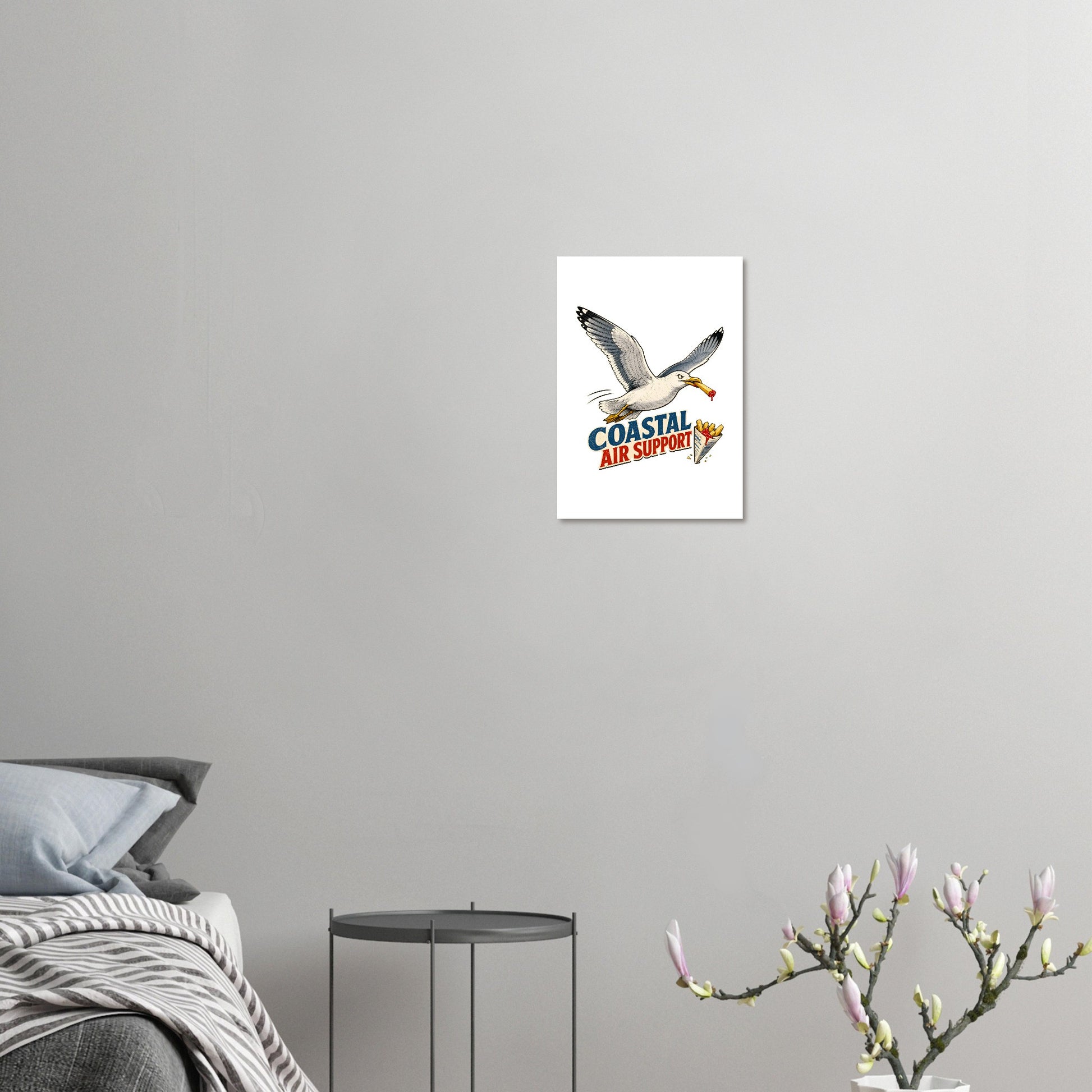 Coastal Air Support Seagull Graphic Poster — product view 7
