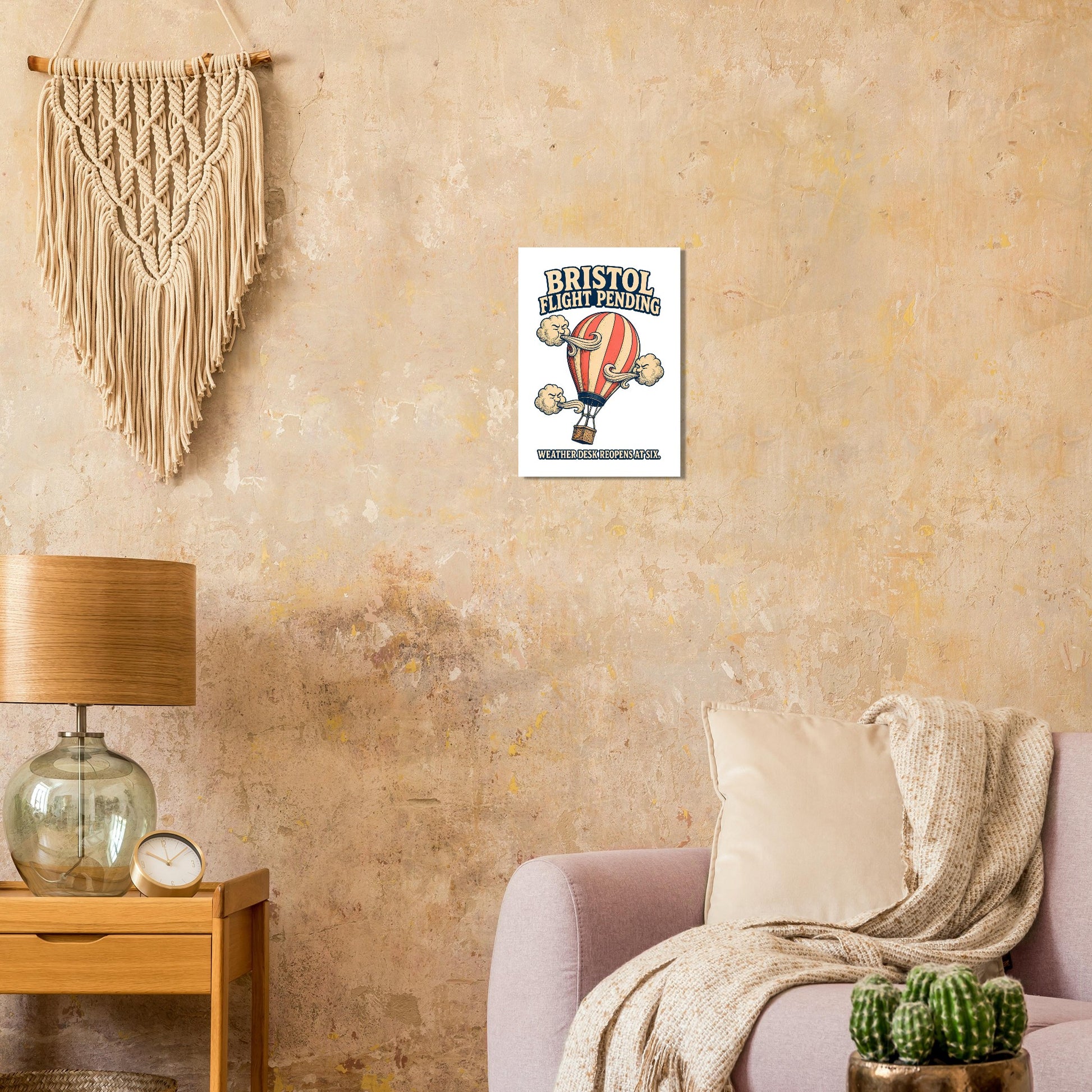 Bristol Flight Pending – Weather Desk Poster — product view 9