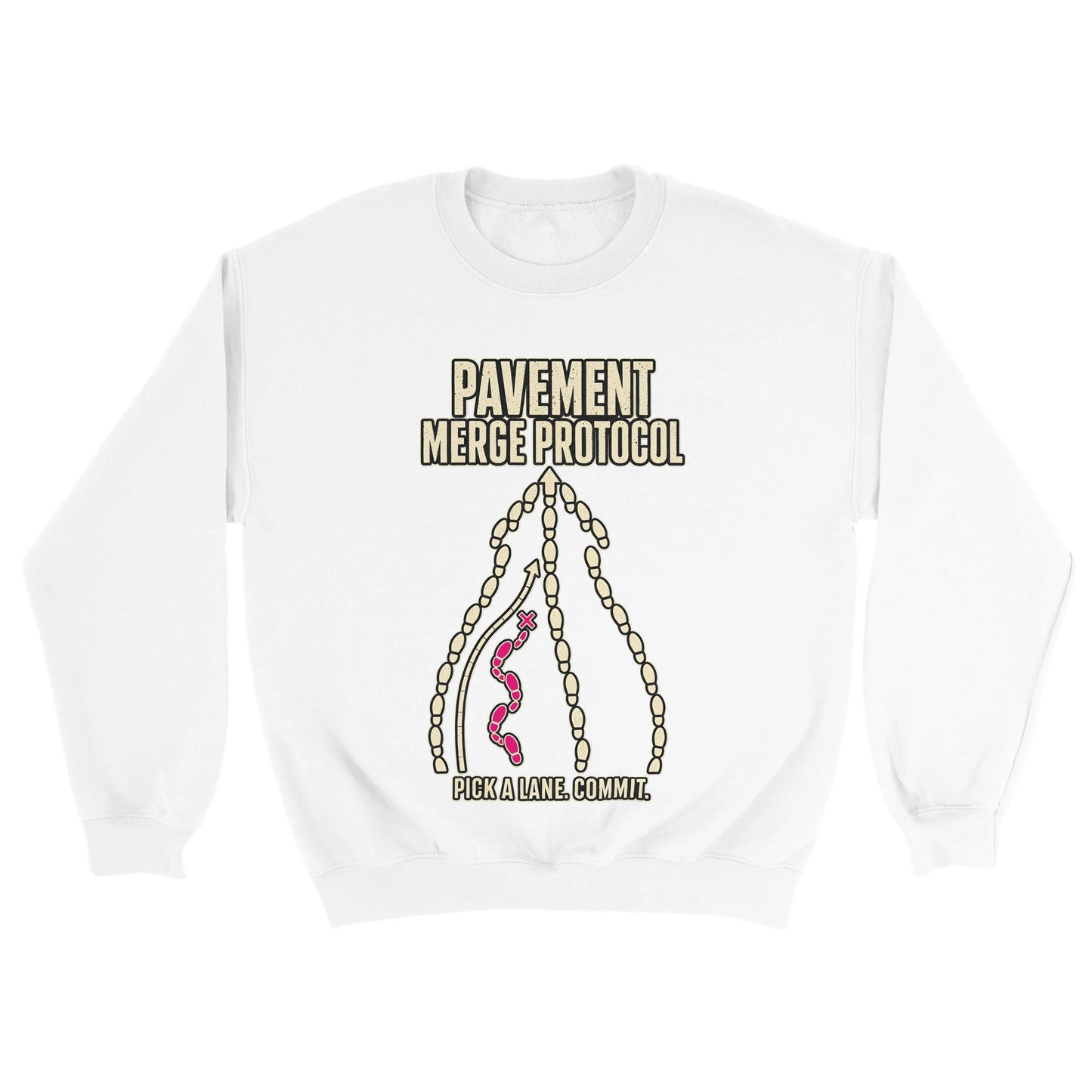 Pavement Merge Protocol — Pick a Lane Sweatshirt — product view 18