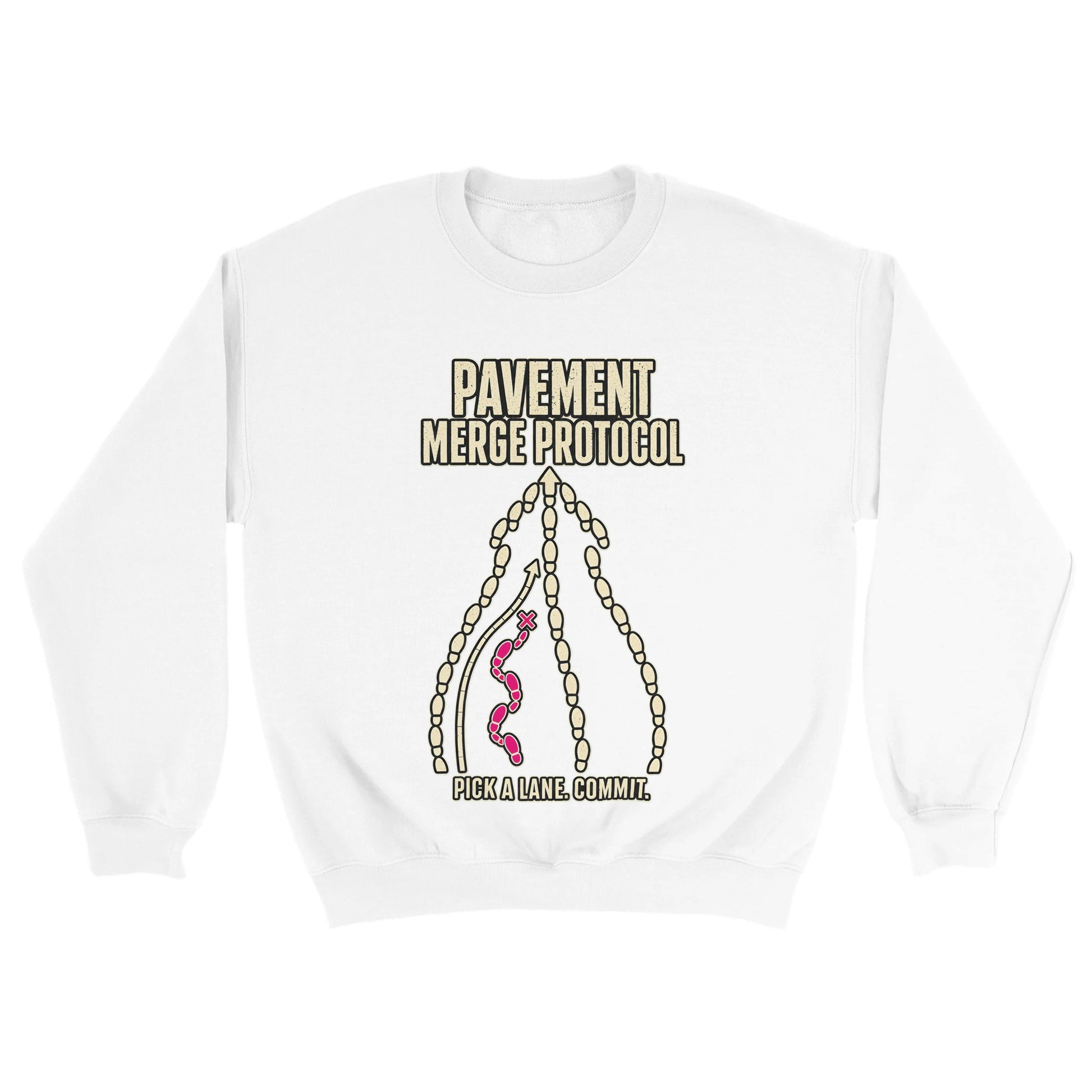 Pavement Merge Protocol — Pick a Lane Sweatshirt — product view 18