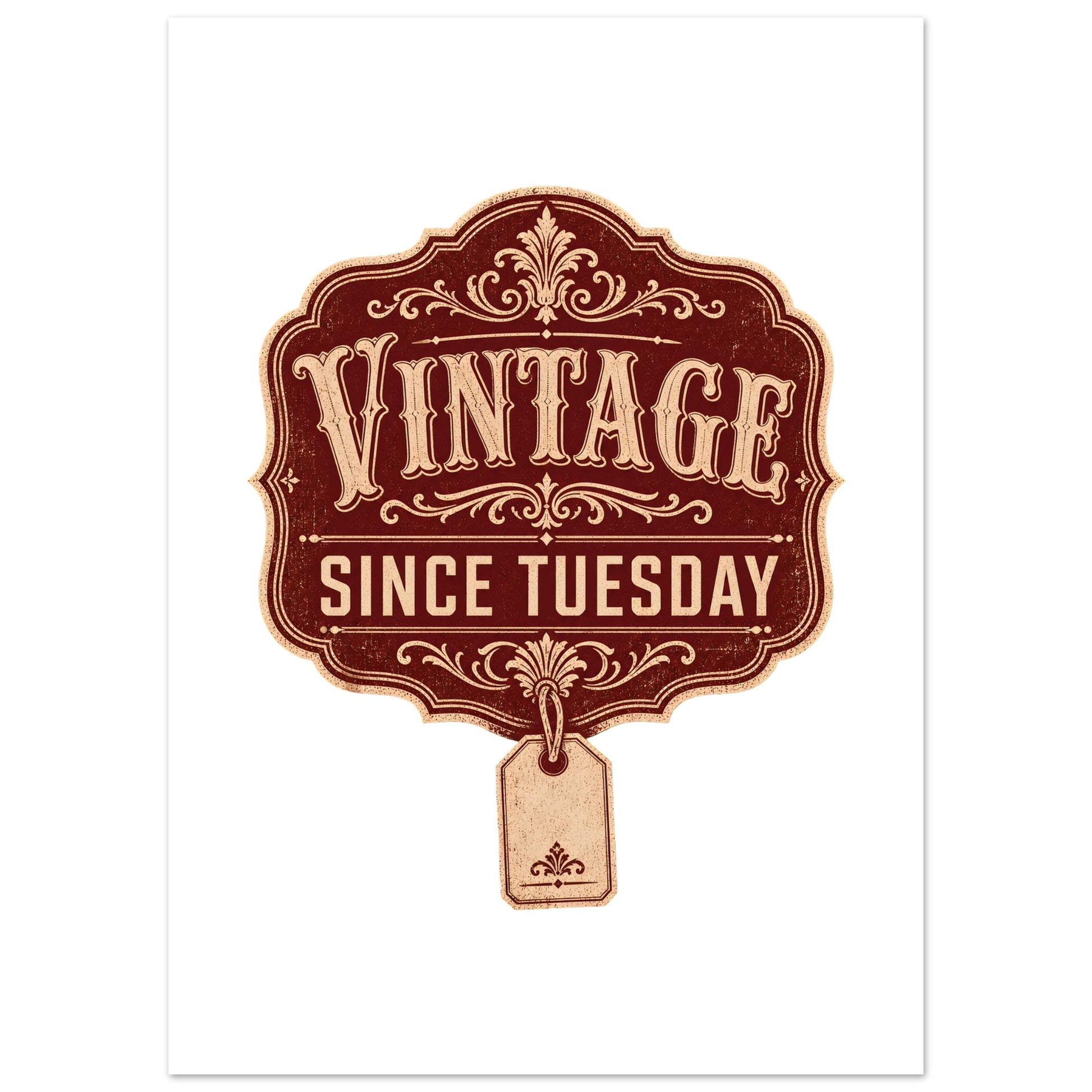 Vintage Since Tuesday Poster — product view 2
