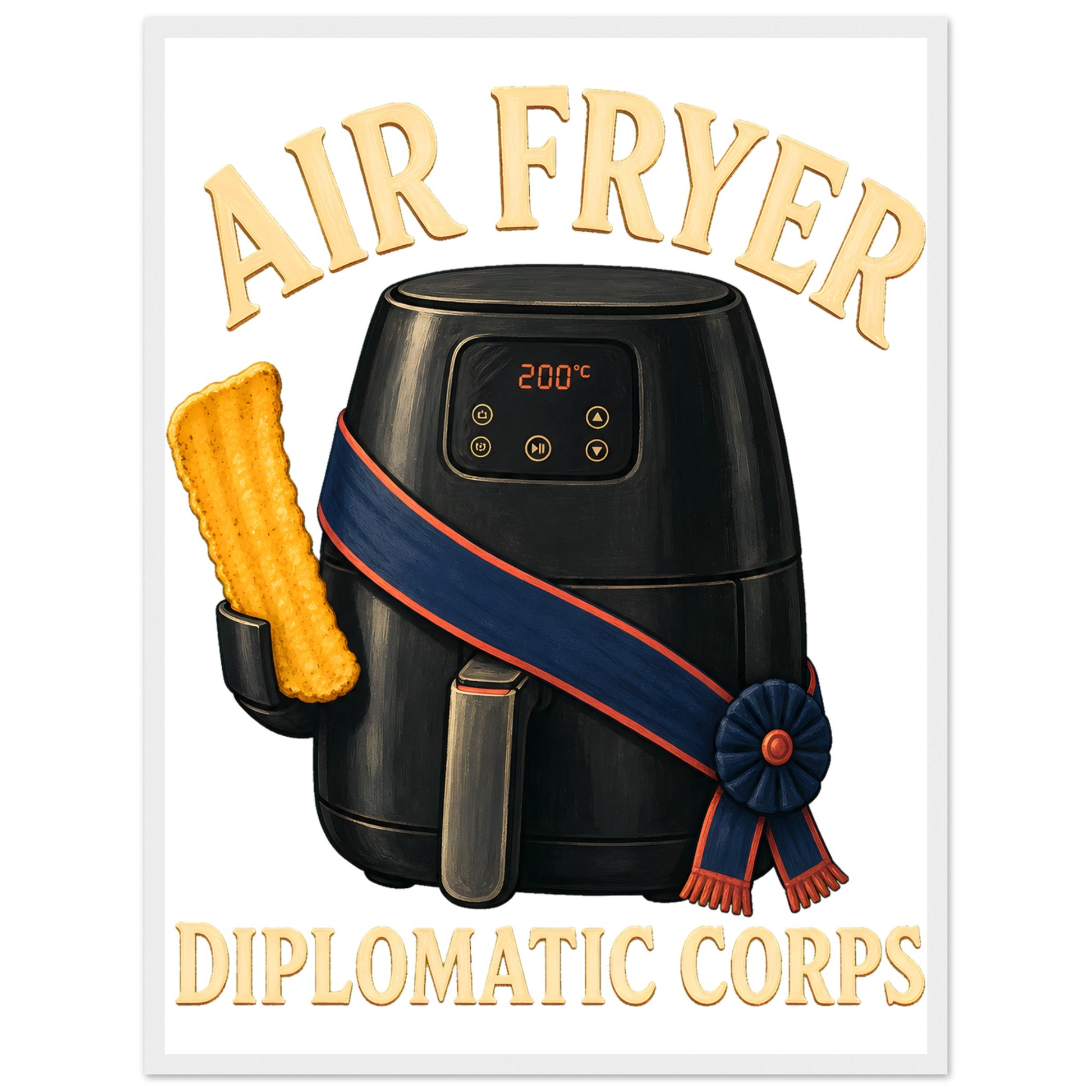 Air Fryer Diplomatic Corps Framed Wall Art — product view 2