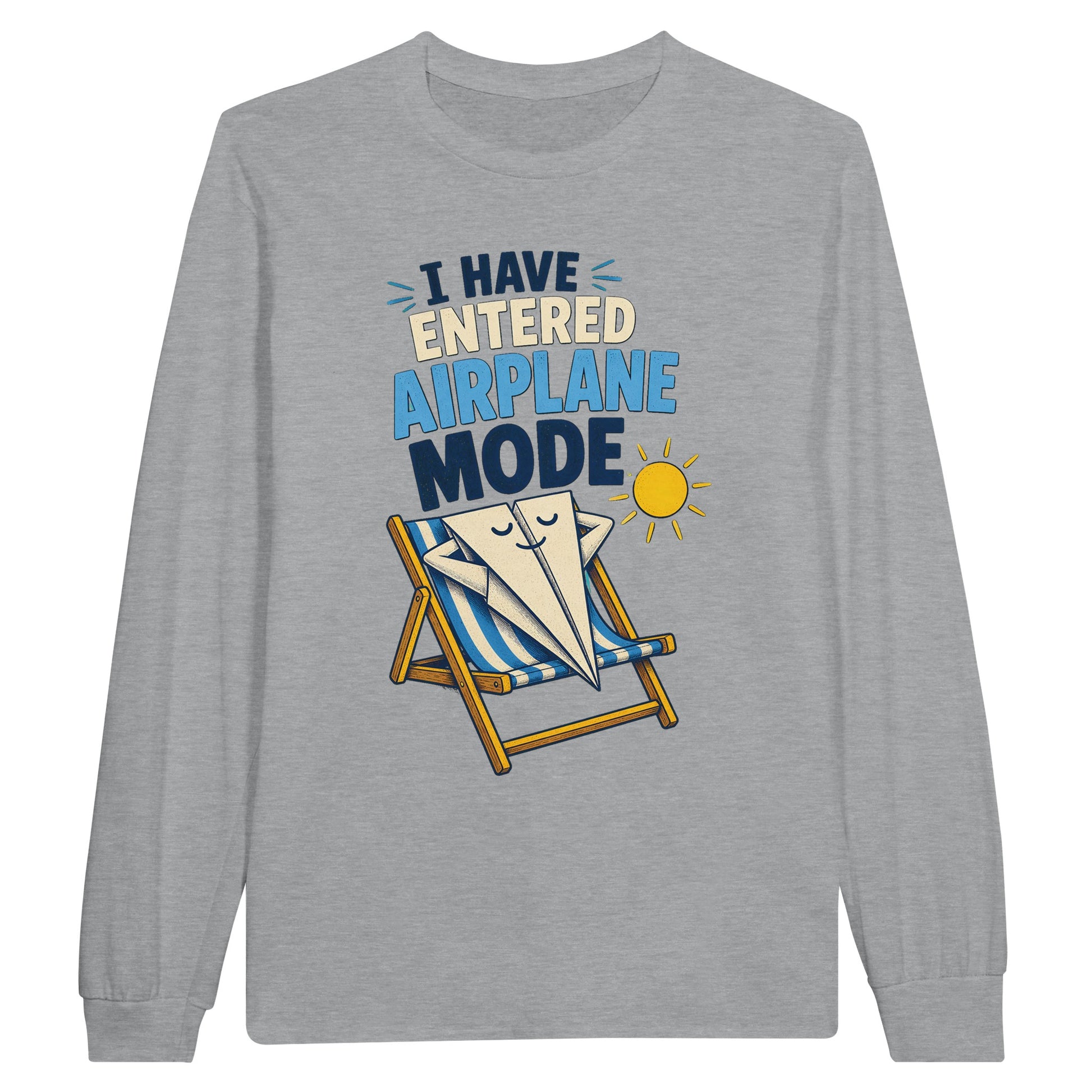 I Have Entered Airplane Mode Graphic Long-Sleeve T-shirt — product view 10