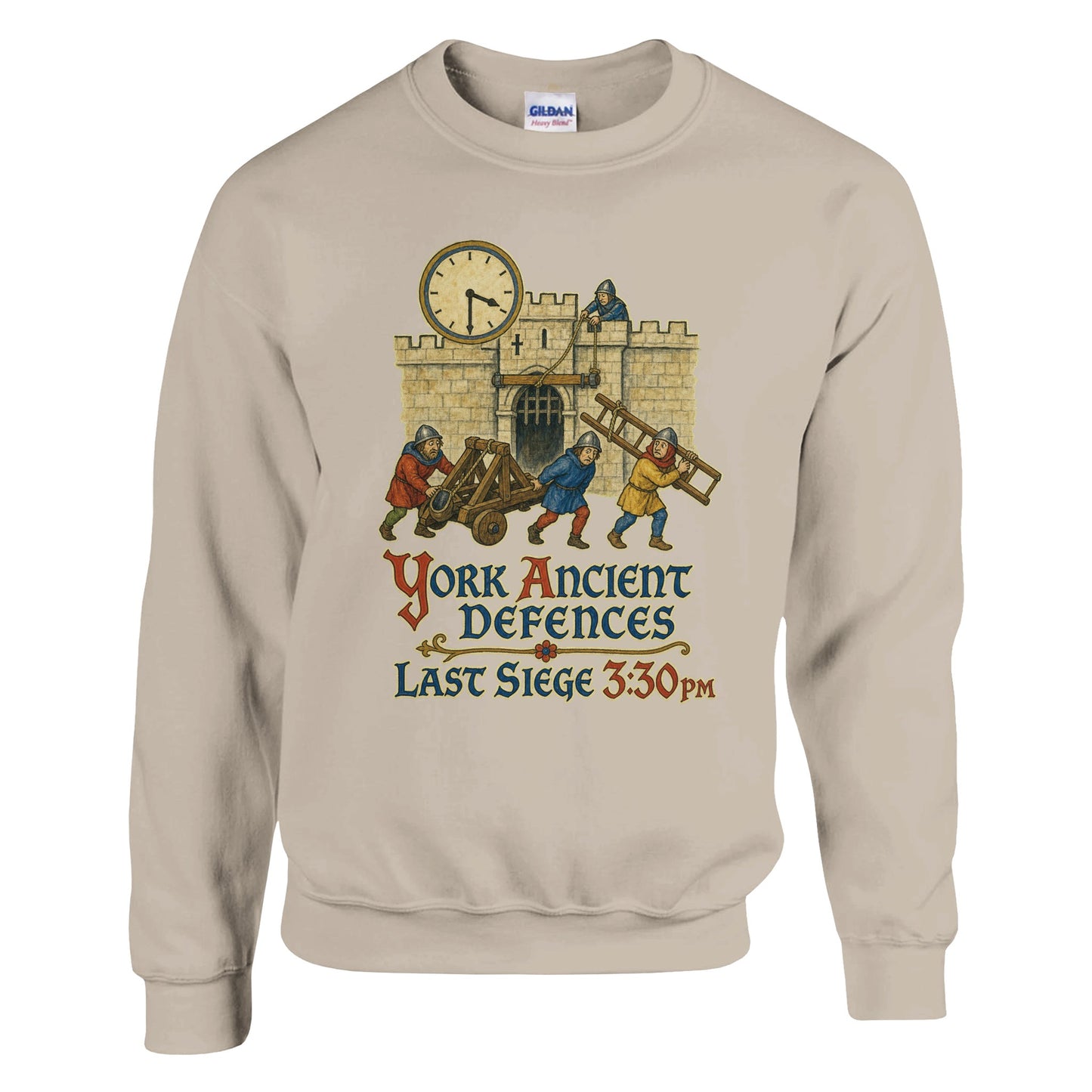 York Ancient Defences – Last Siege 3:30pm Sweatshirt — product view 2