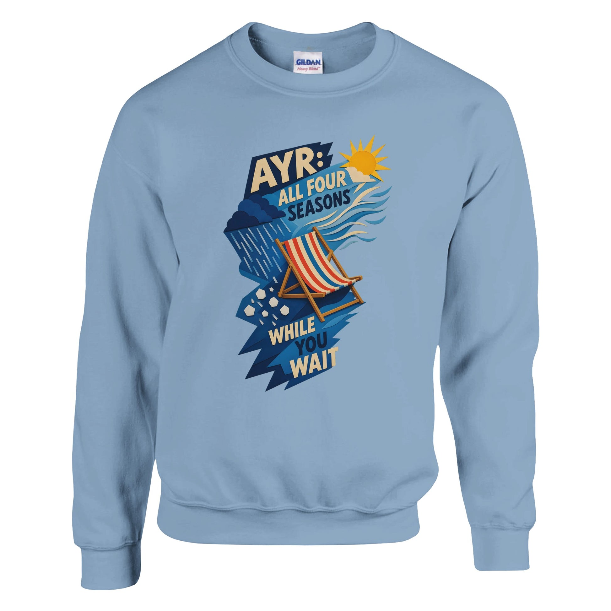 Ayr: All Four Seasons While You Wait Sweatshirt — product view 10