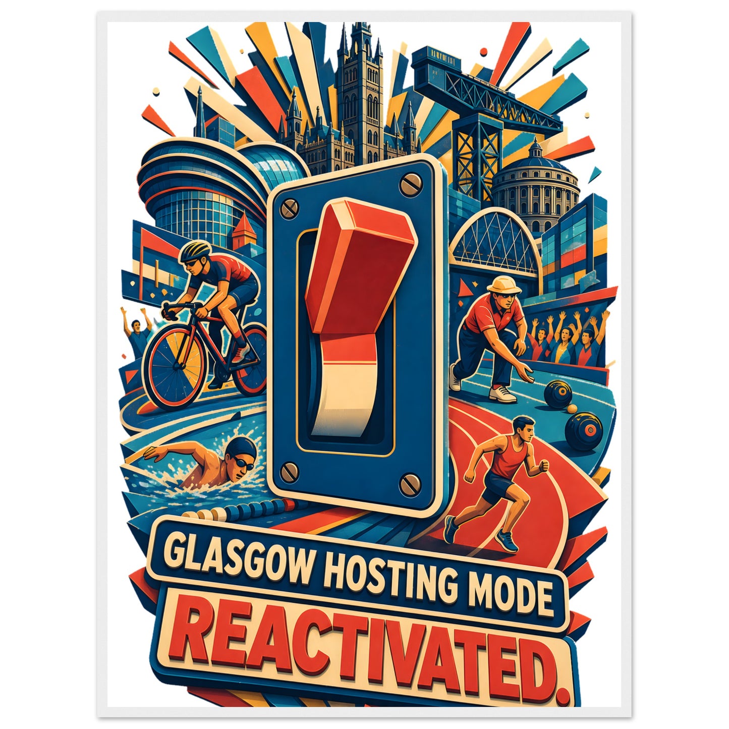Glasgow Hosting Mode — Reactivated Framed Wall Art — product view 7