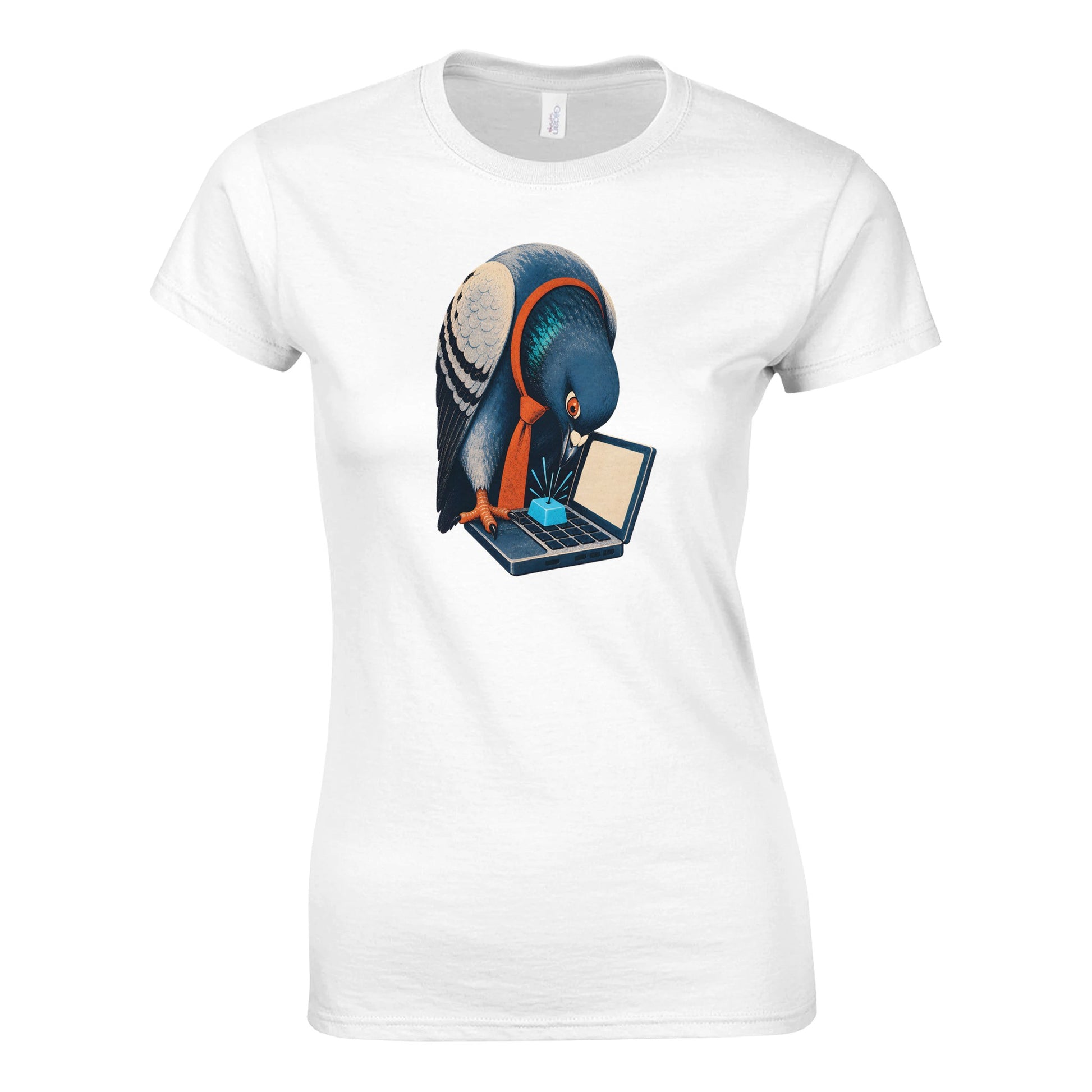 Pigeon Hits Send Women's T-shirt — product view 1