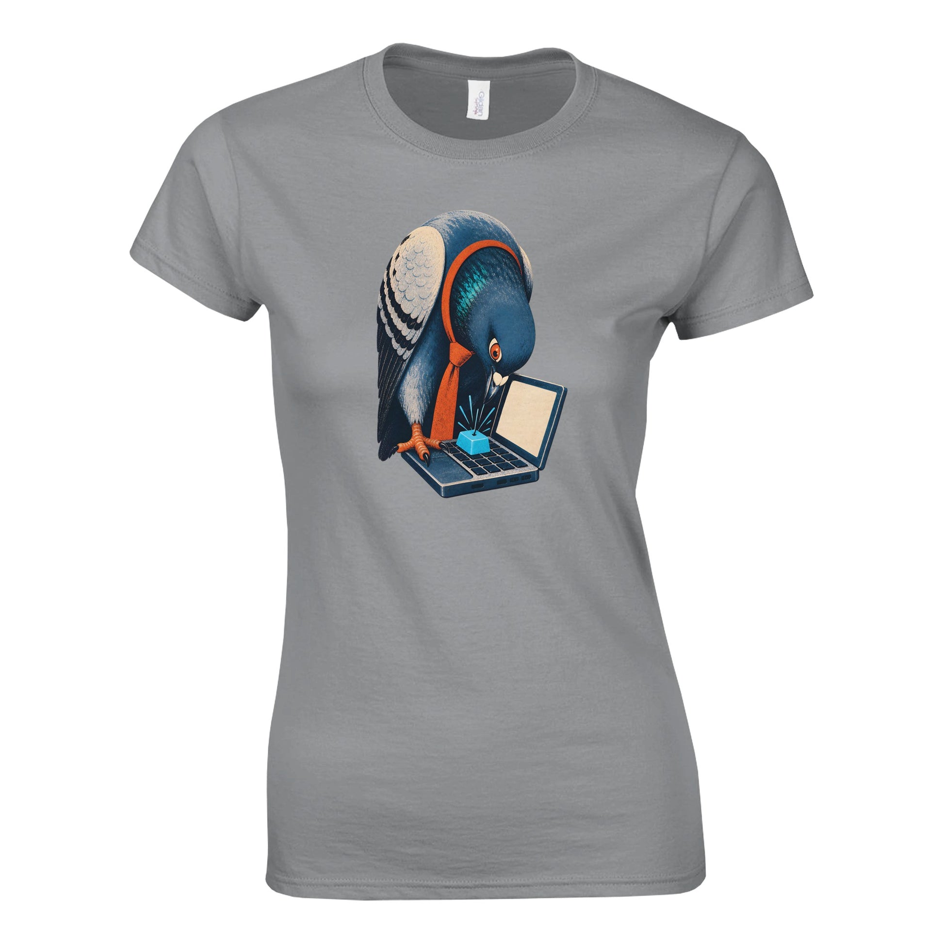 Pigeon Hits Send Women's T-shirt — product view 10