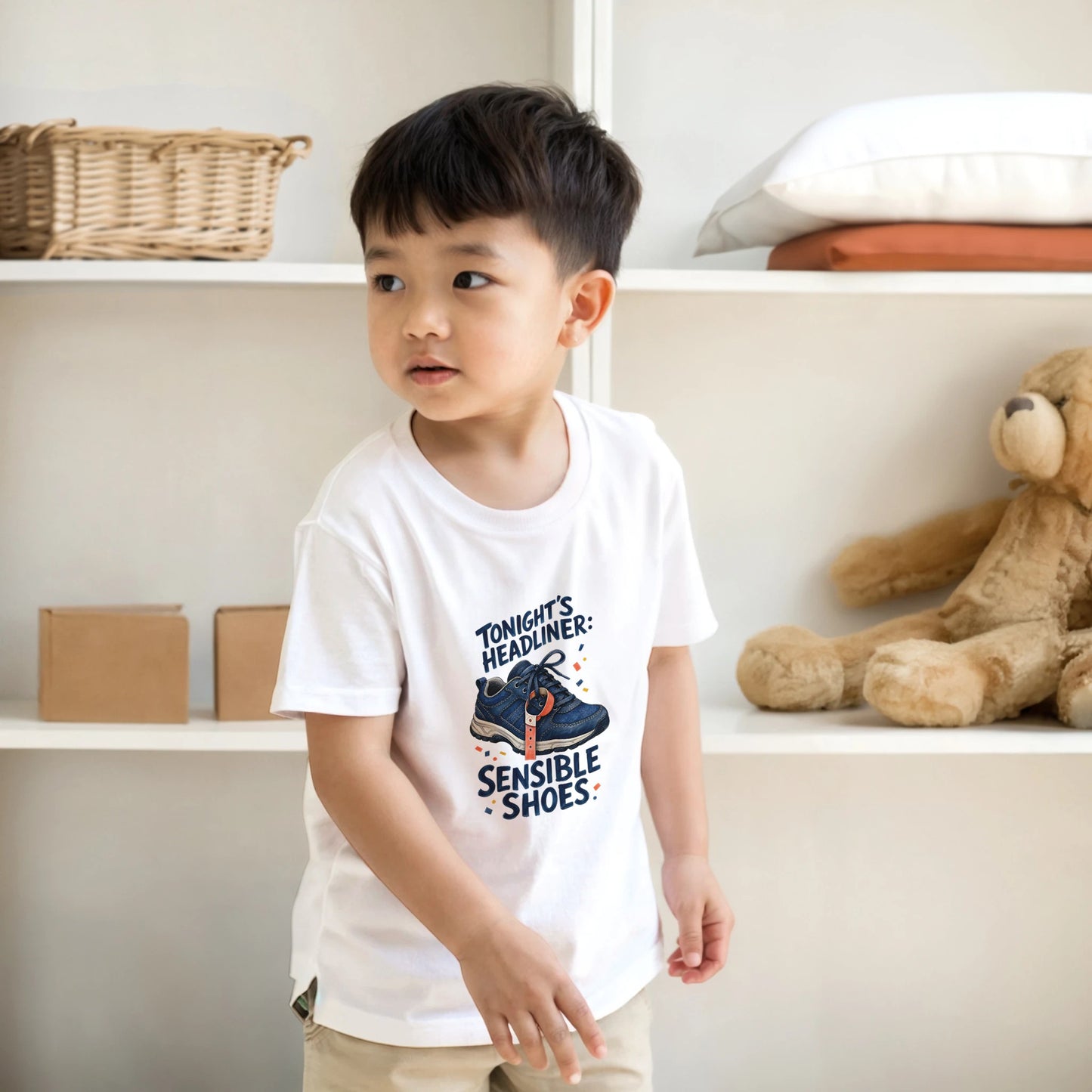 Tonight's Headliner: Sensible Shoes Concert Kids' T-shirt — product view 17