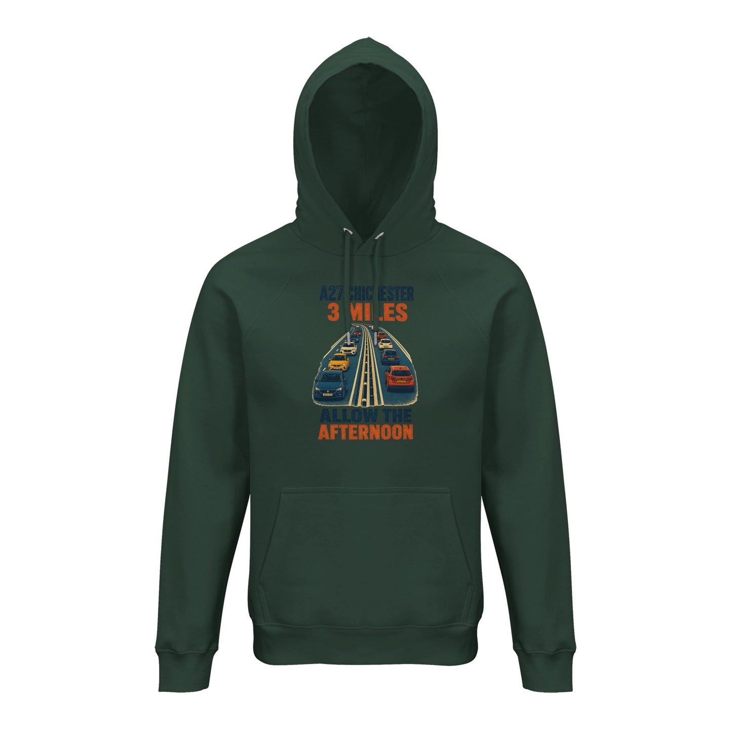A27 Chichester – 3 Miles, Allow the Afternoon Hoodie — product view 13
