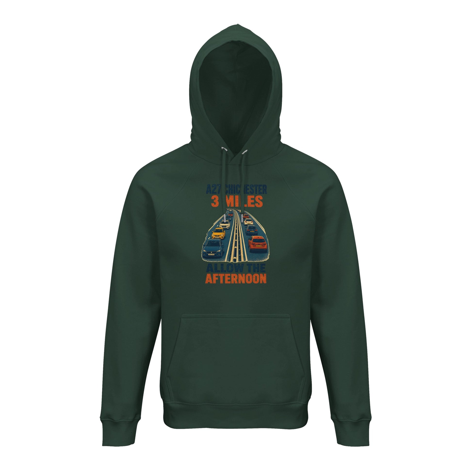 A27 Chichester – 3 Miles, Allow the Afternoon Hoodie — product view 13