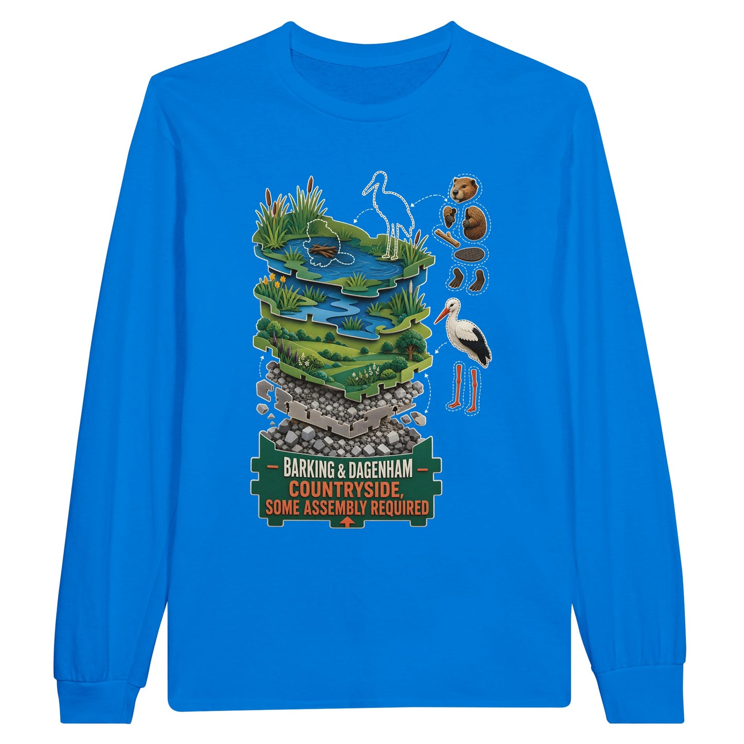 Barking & Dagenham Countryside Long-Sleeve T-shirt — product view 3