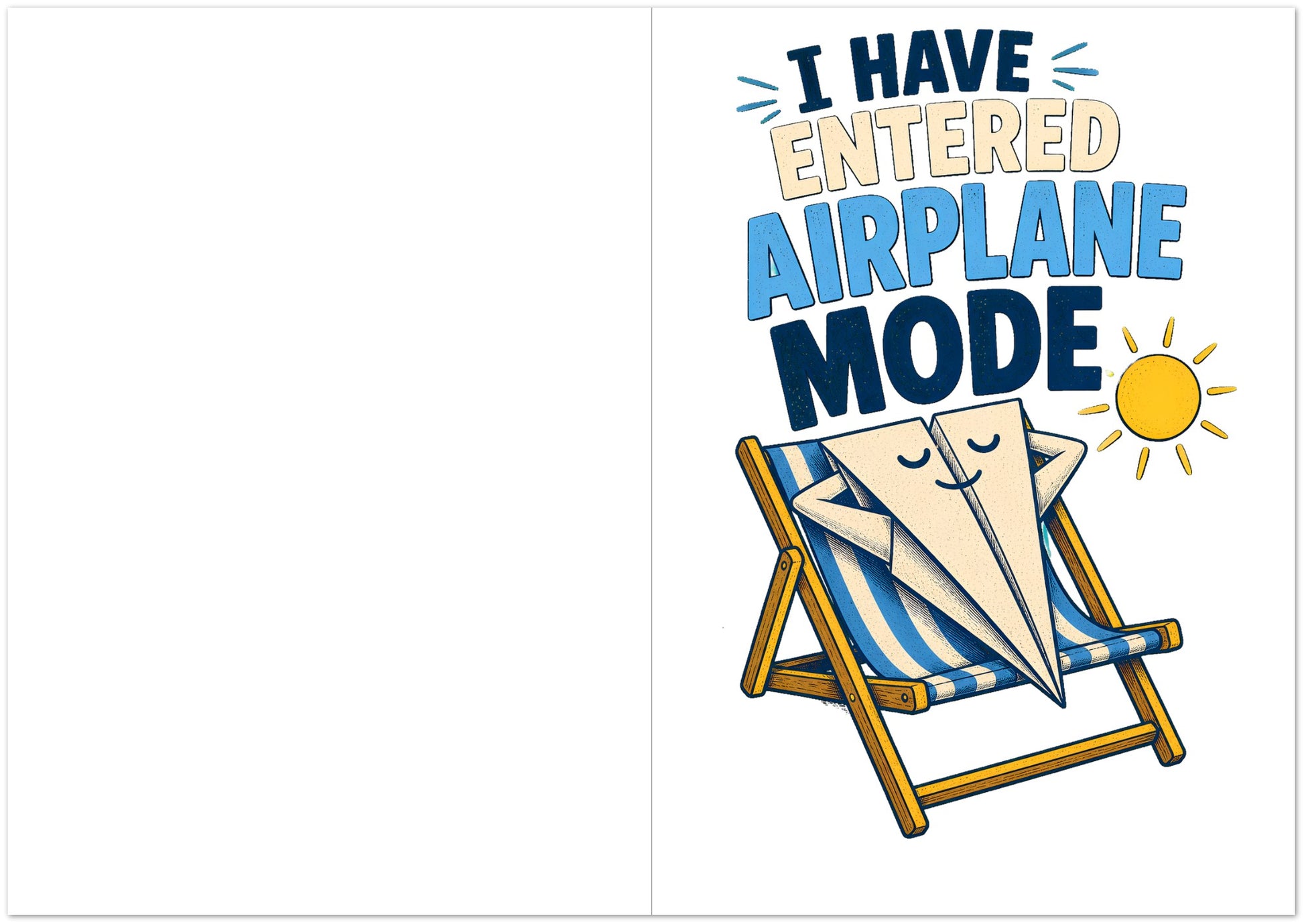 I Have Entered Airplane Mode Graphic Greeting Card Pack — product view 5