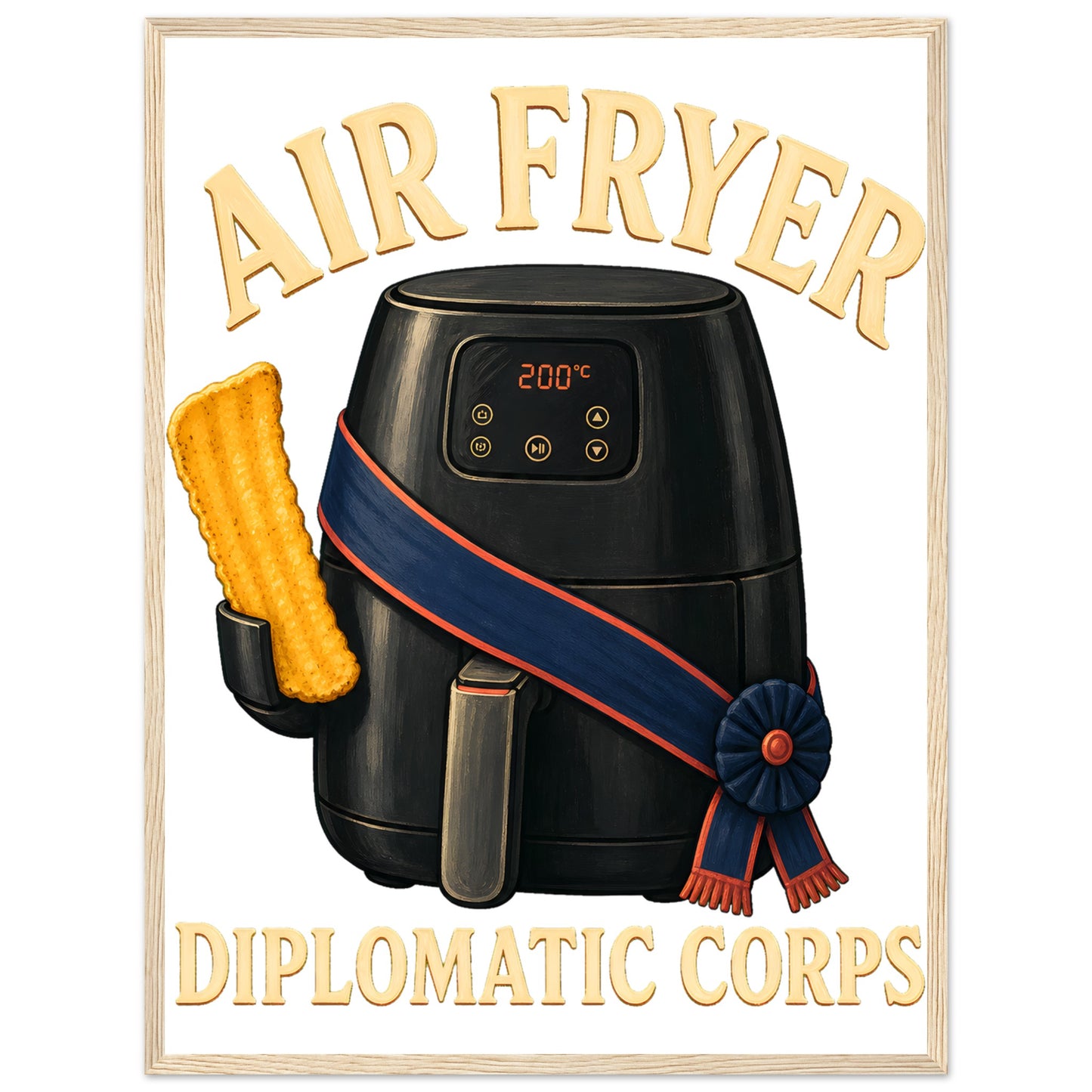 Air Fryer Diplomatic Corps Framed Wall Art — product view 9