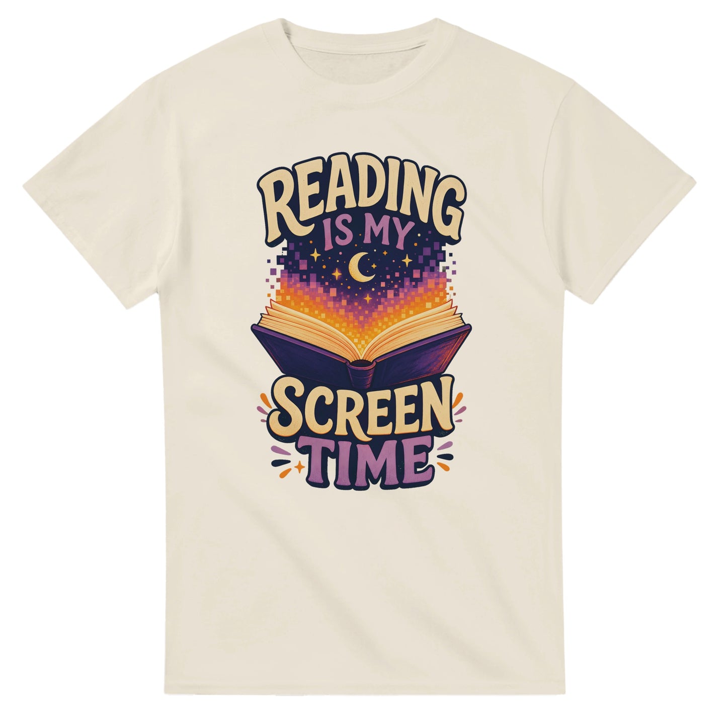 Reading Is My Screen Time Book Graphic T-shirt — product view 5