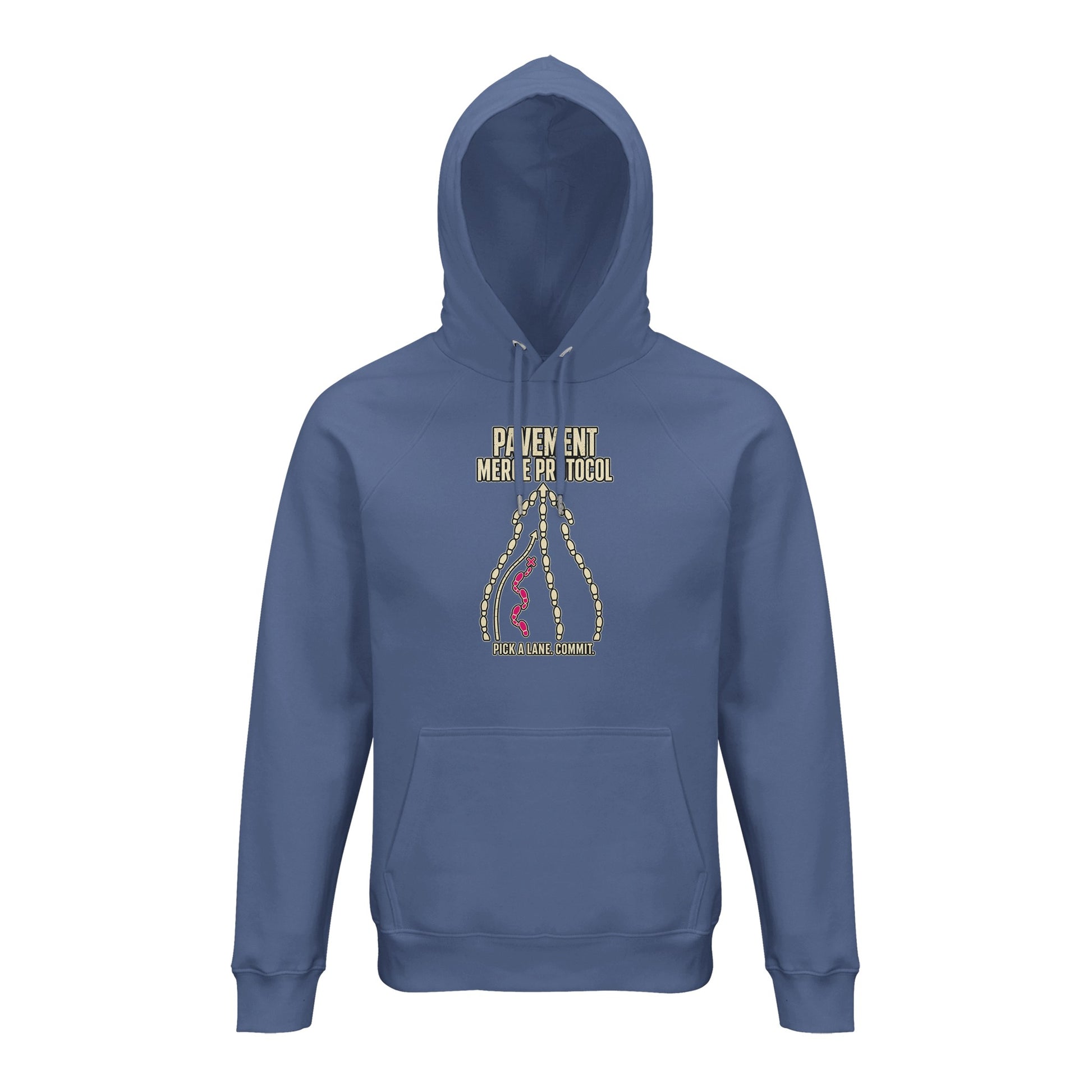 Pavement Merge Protocol — Pick a Lane Hoodie — product view 3