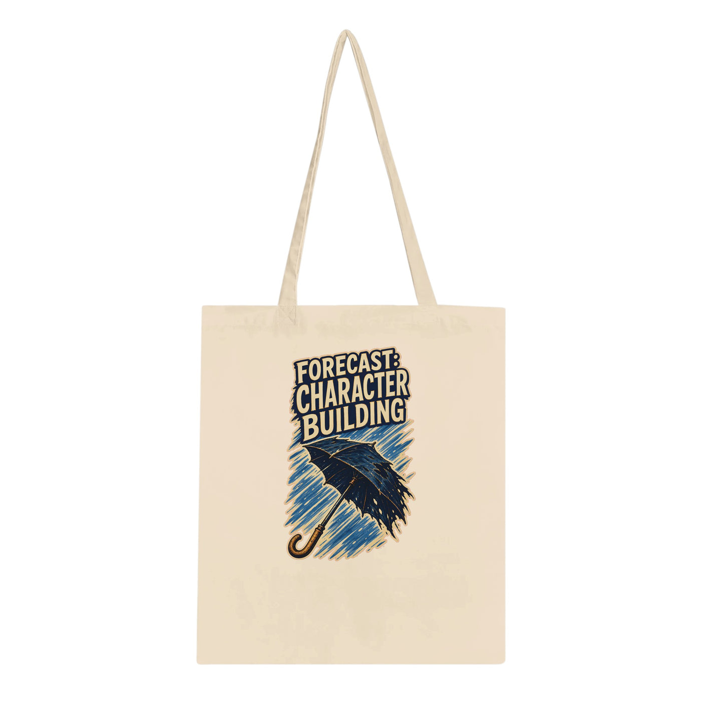 Forecast: Character Building – British Weather Tote Bag