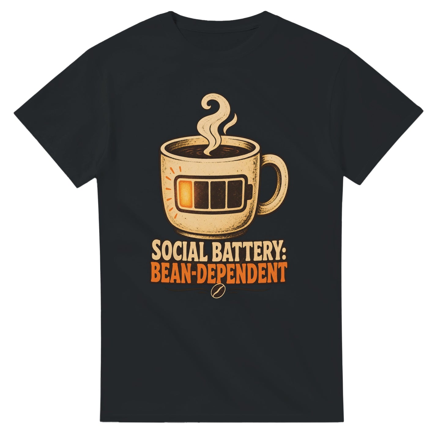 Social Battery: Bean-Dependent Graphic T-shirt — product view 10