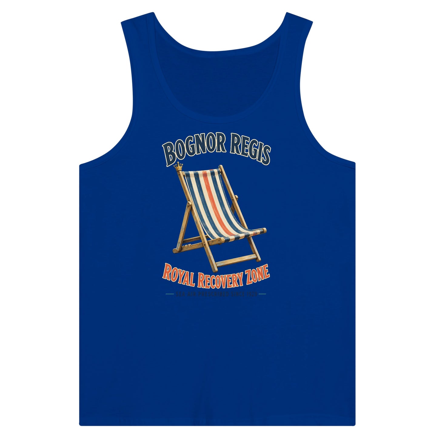 Bognor Regis Royal Recovery Zone Premium Unisex Tank Top — product view 3
