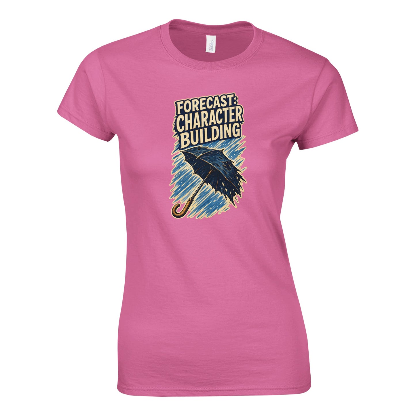 Forecast: Character Building – British Weather Women's T-shirt — product view 3