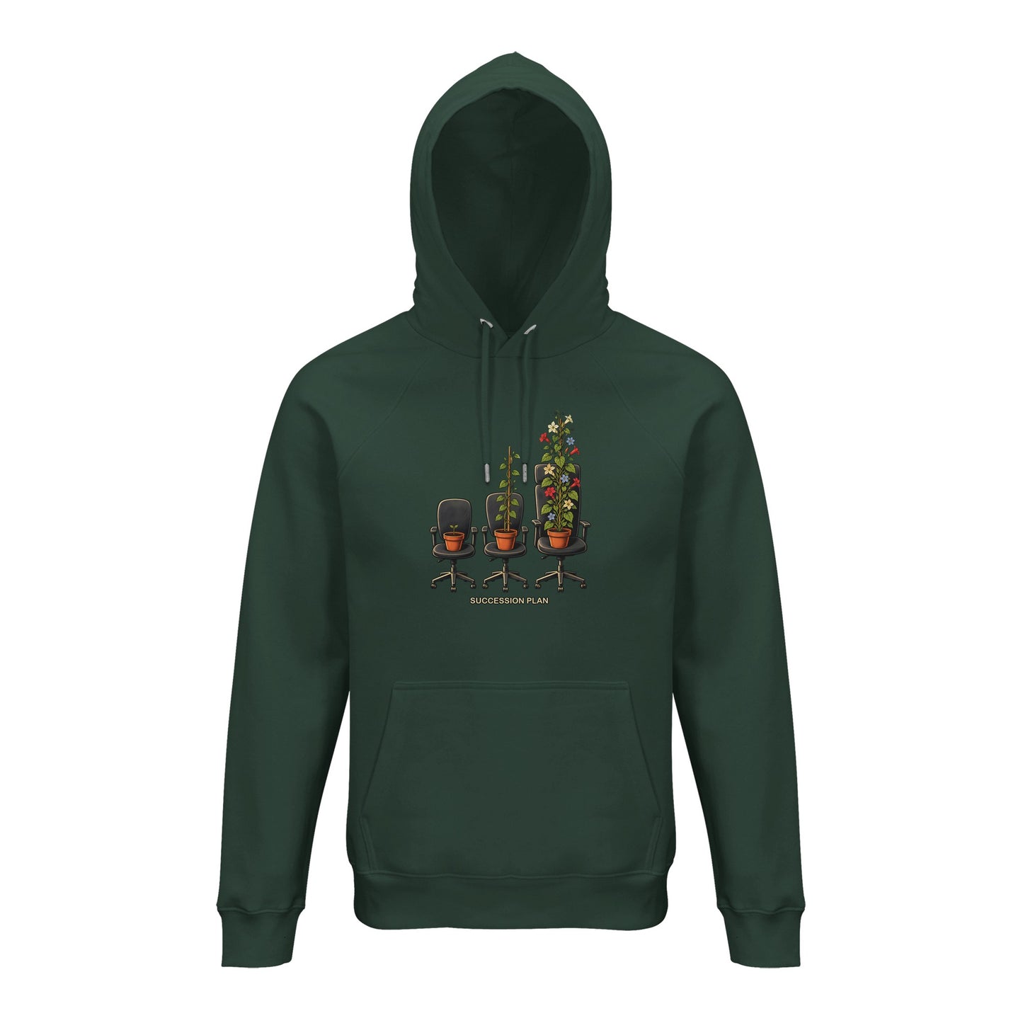 Succession Plan Office Chair Garden Graphic Hoodie — product view 13