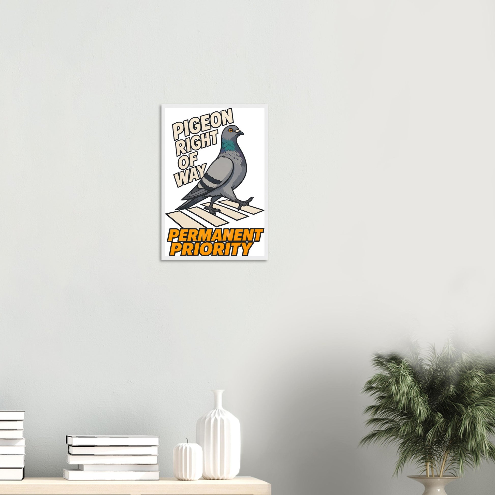 Pigeon Right of Way Framed Wall Art — product view 11