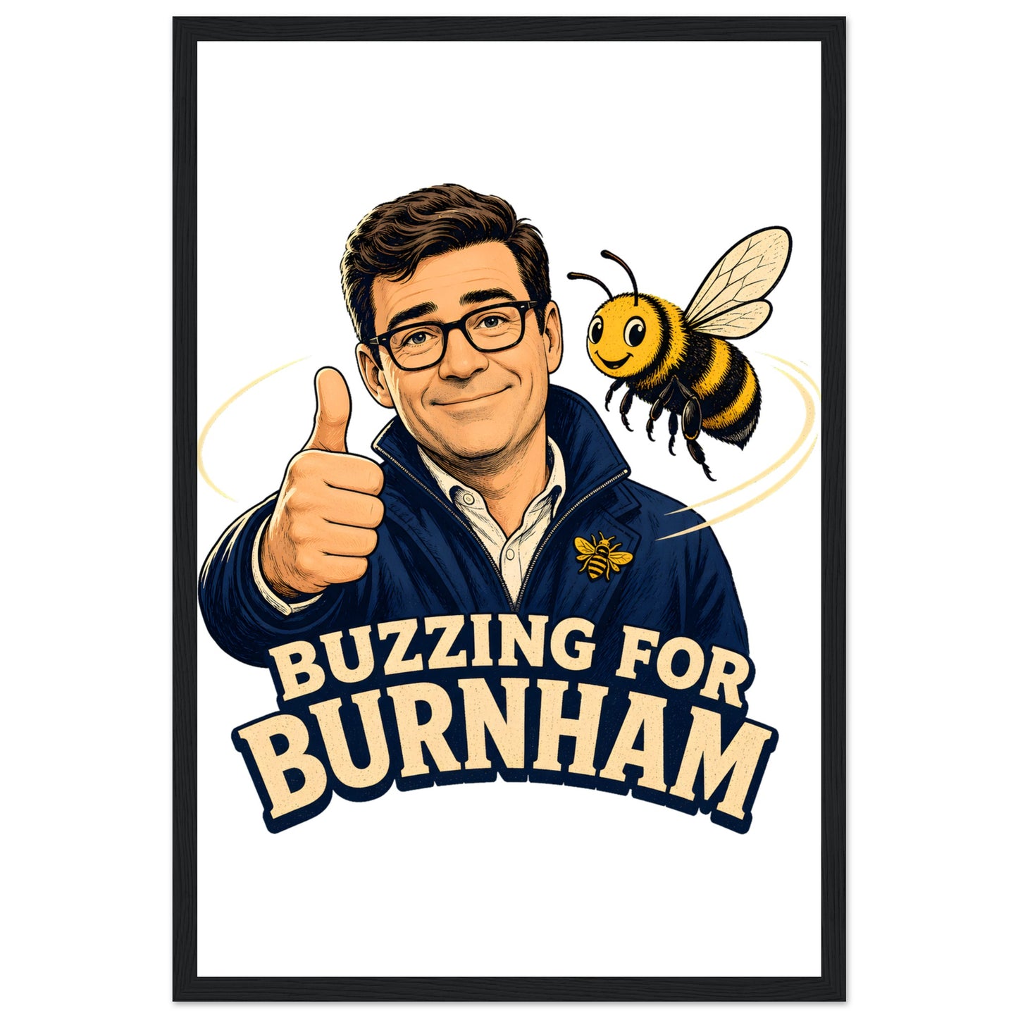Buzzing for Burnham Framed Wall Art — product view 6