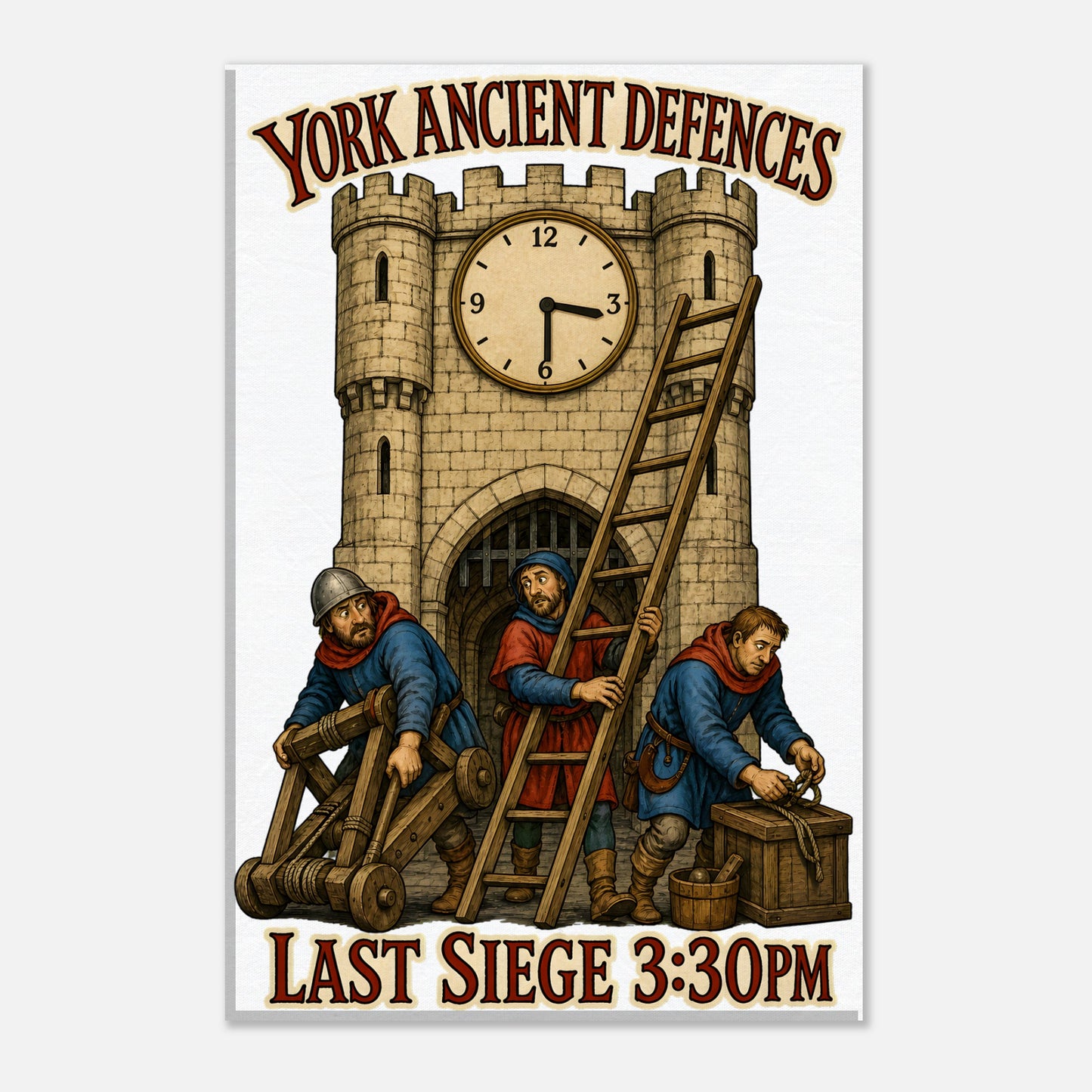 York Ancient Defences – Last Siege 3:30pm Canvas — product view 3