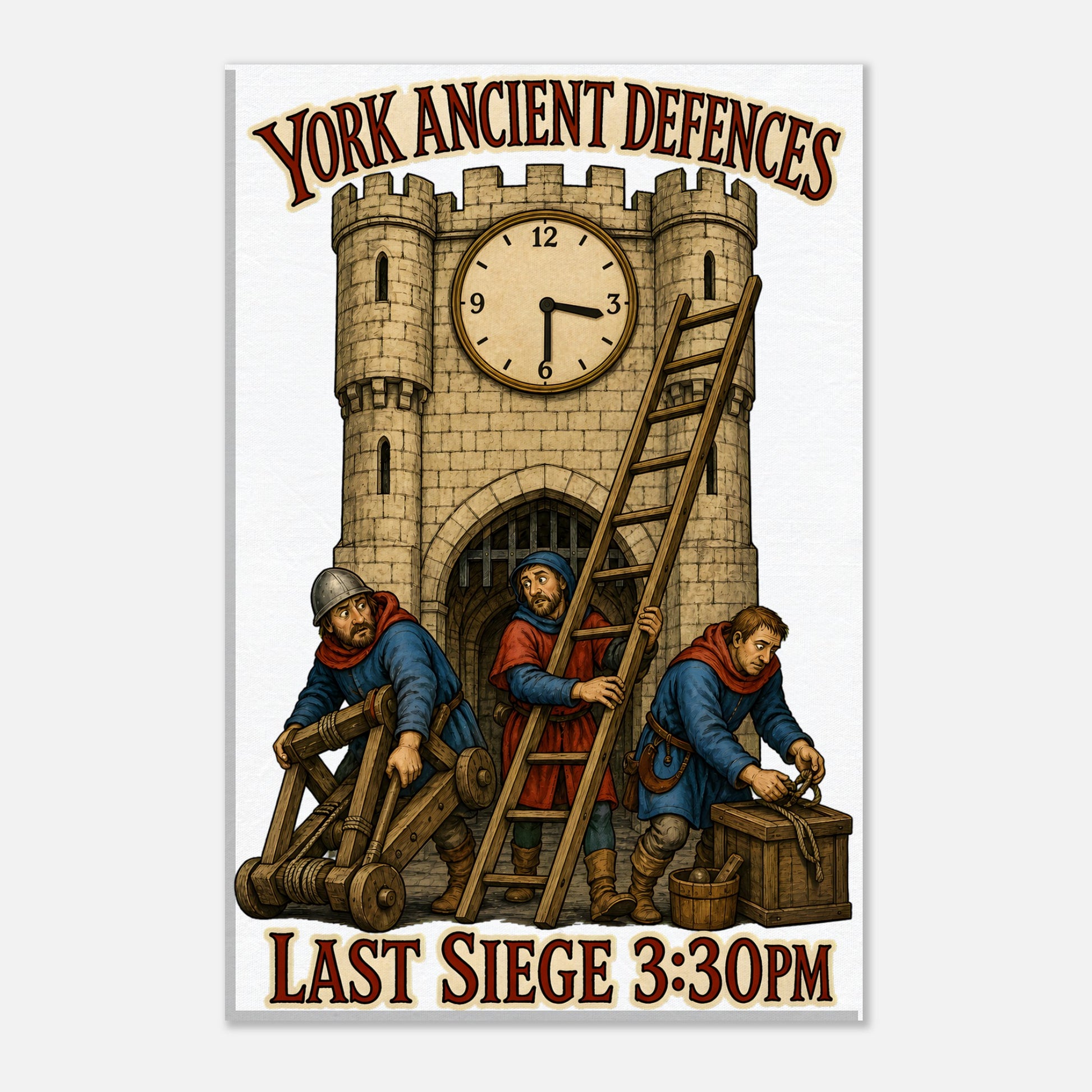 York Ancient Defences – Last Siege 3:30pm Canvas — product view 1