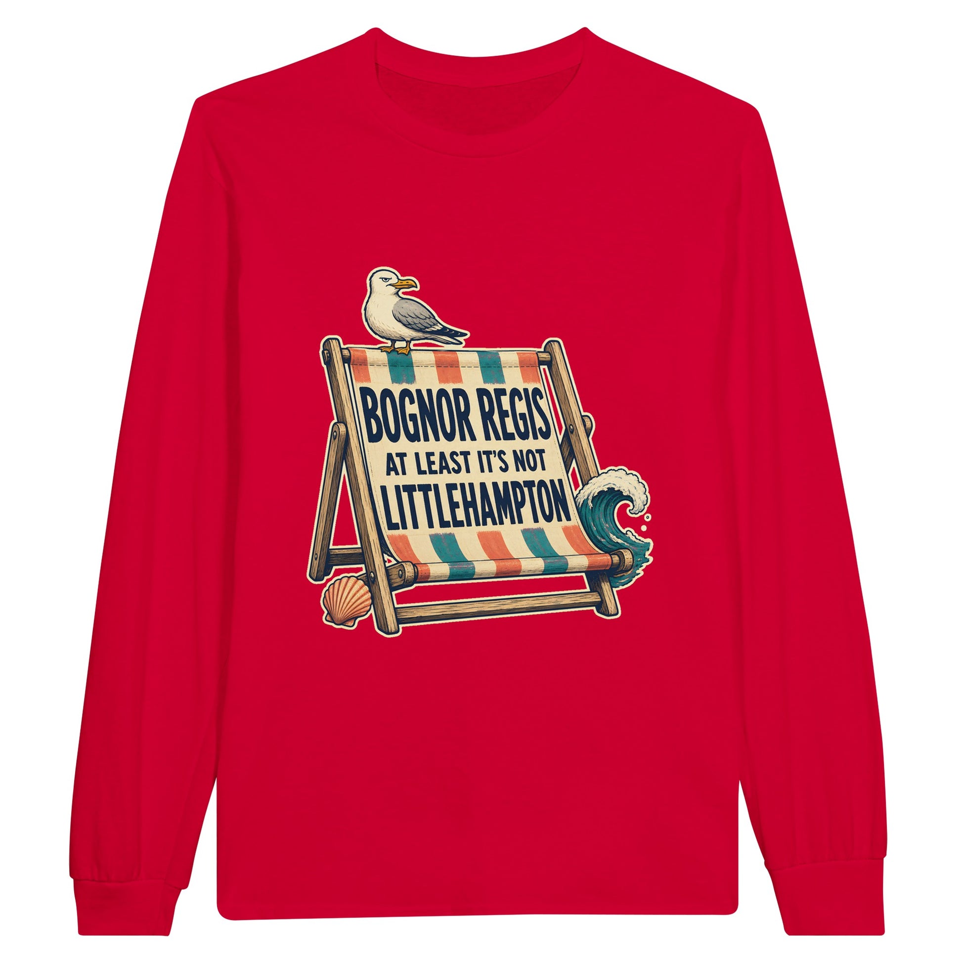 Bognor Regis — At Least It's Not Littlehampton Long-Sleeve T-shirt — product view 9