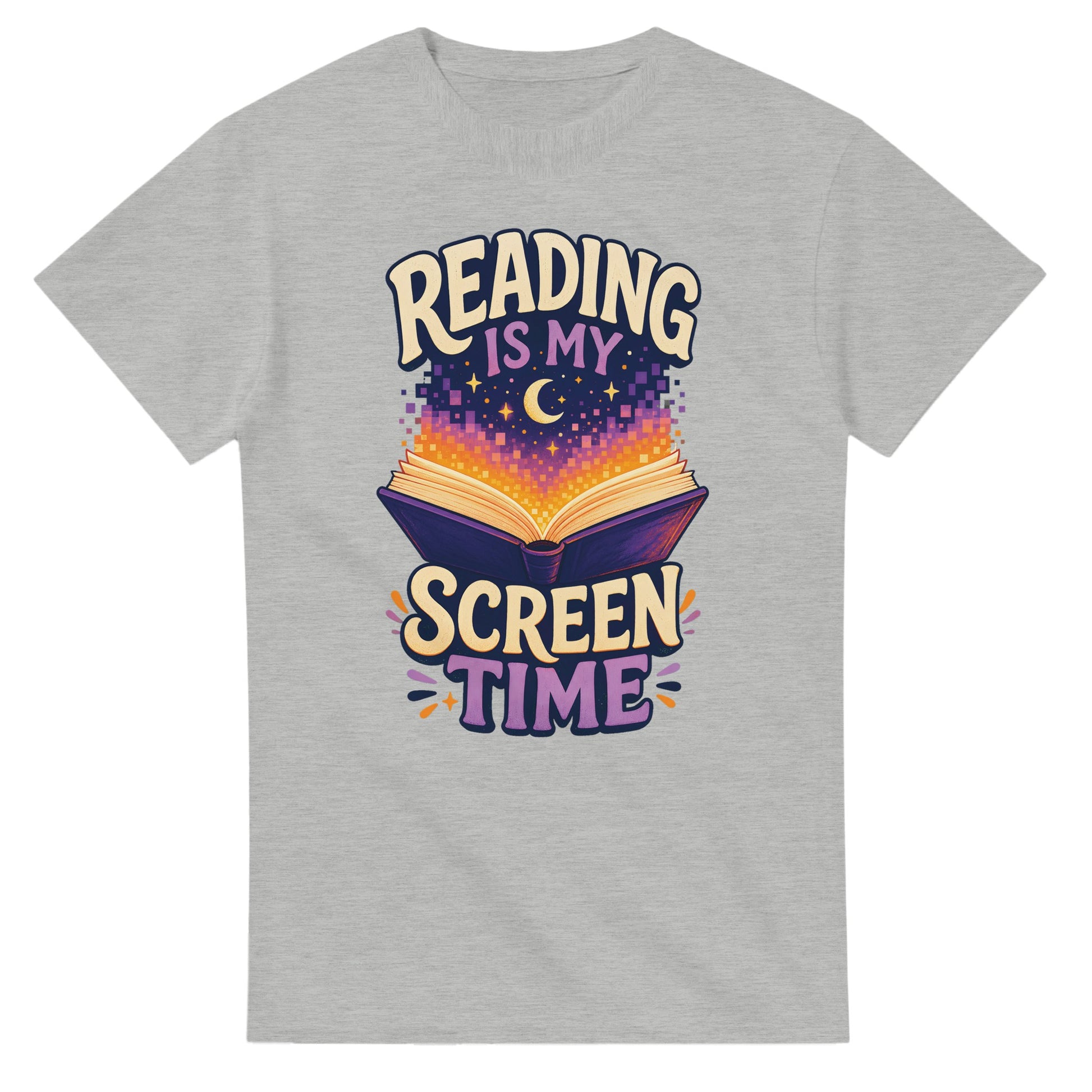 Reading Is My Screen Time Book Graphic T-shirt — product view 2