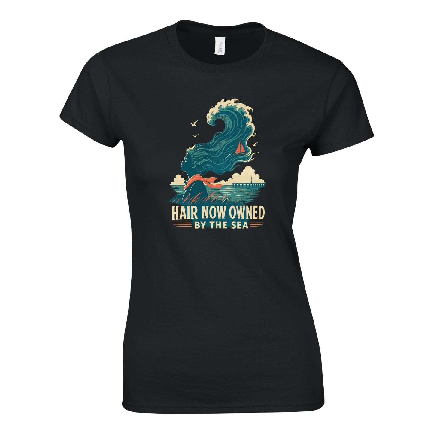 Hair Now Owned by the Sea Women's T-shirt — product view 6