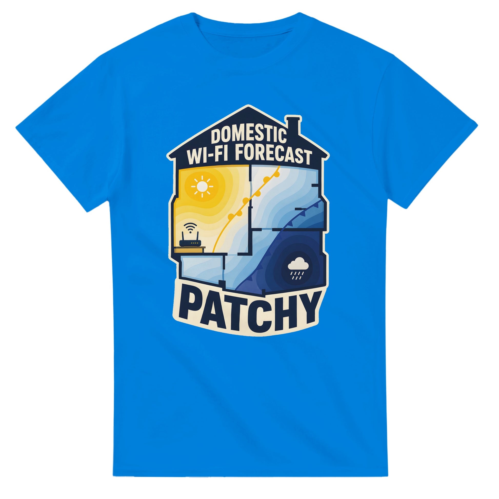 Domestic Wi-Fi Forecast Patchy T-shirt — product view 2