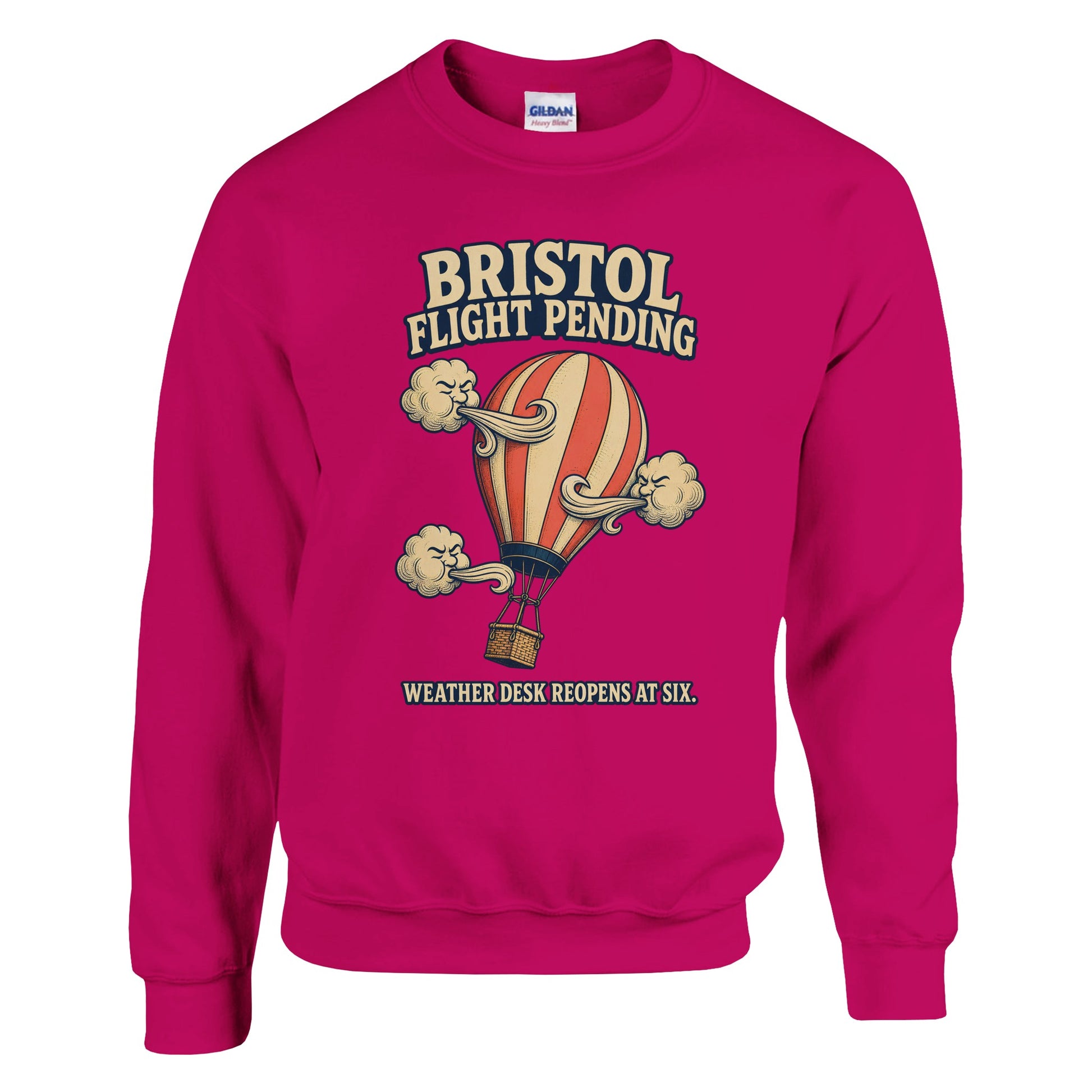 Bristol Flight Pending – Weather Desk Sweatshirt — product view 2