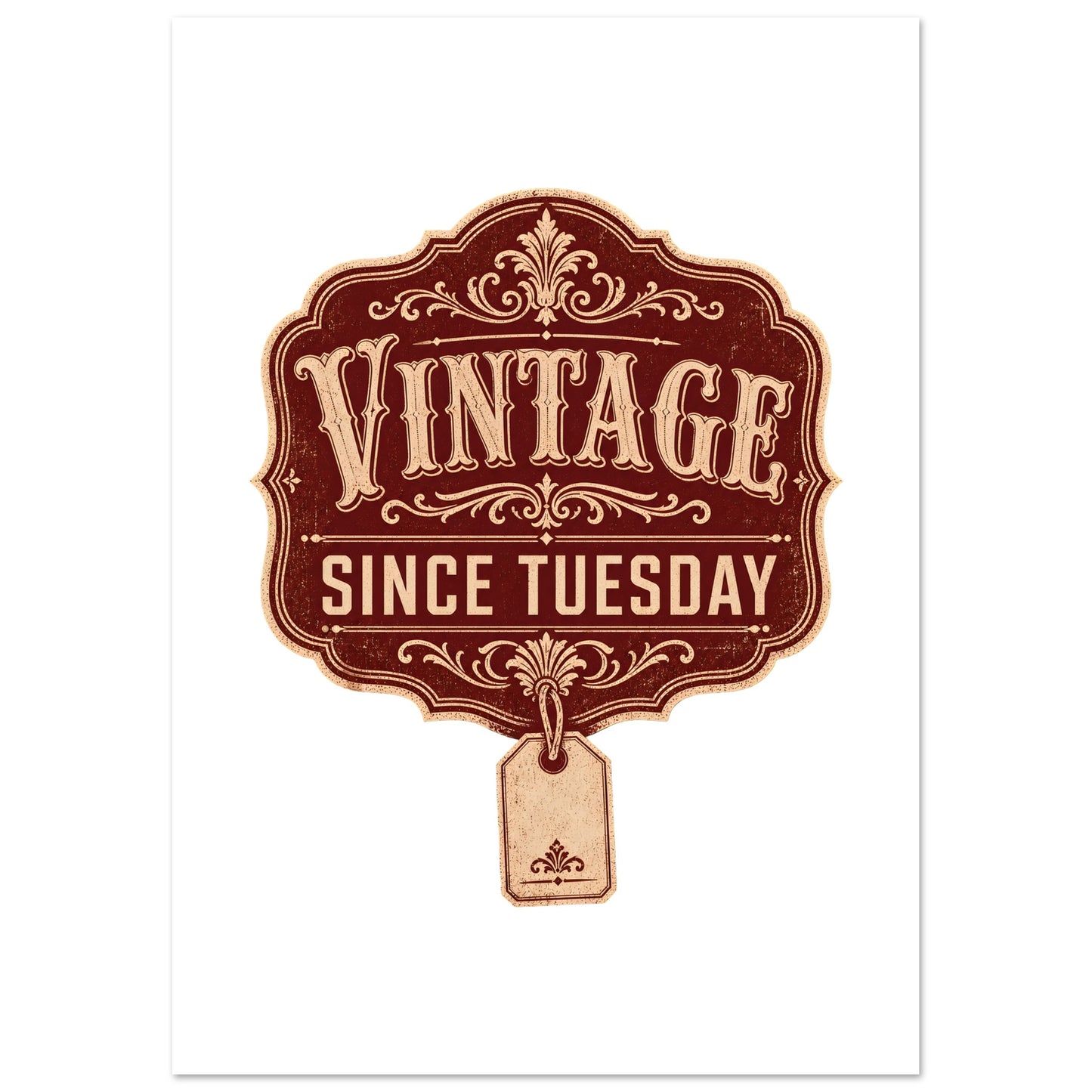 Vintage Since Tuesday Poster — product view 6