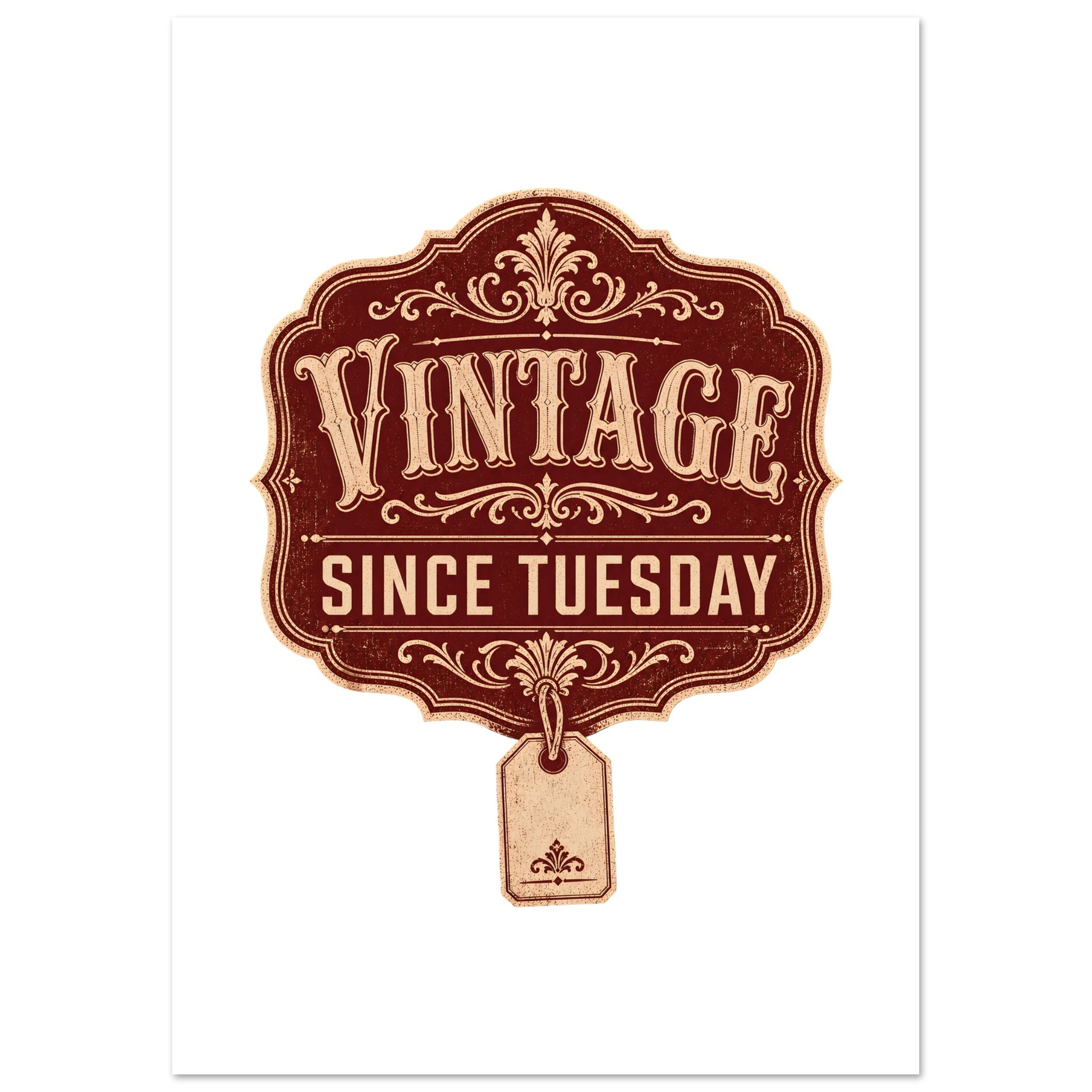 Vintage Since Tuesday Poster — product view 6