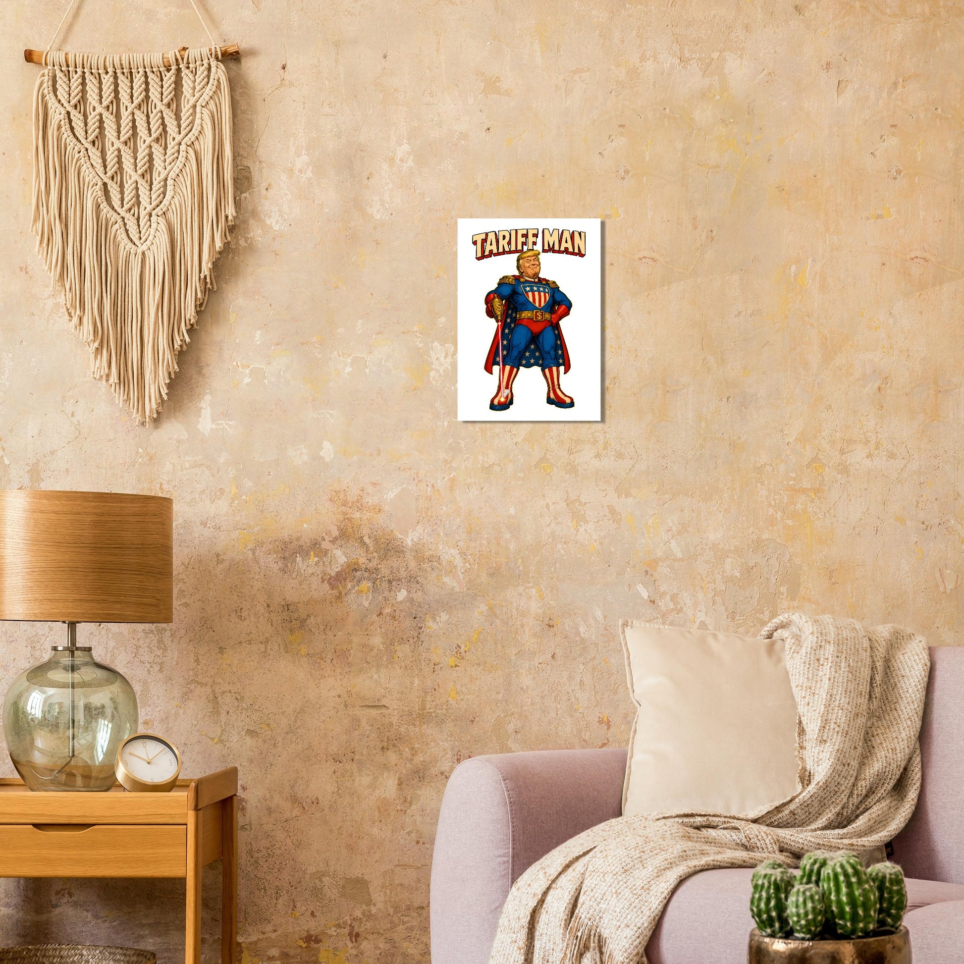 Tariff Man – Self-Shot Satire Poster — product view 9