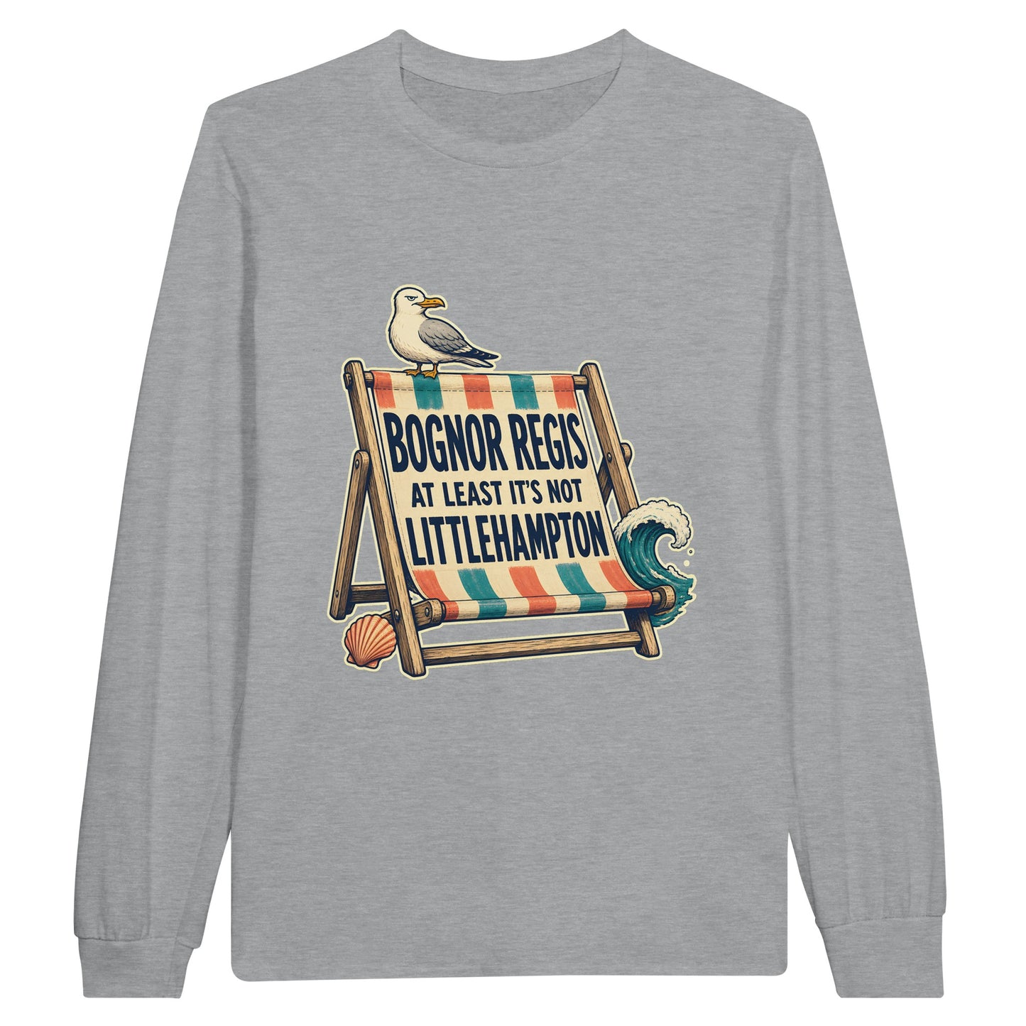 Bognor Regis — At Least It's Not Littlehampton Long-Sleeve T-shirt — product view 10