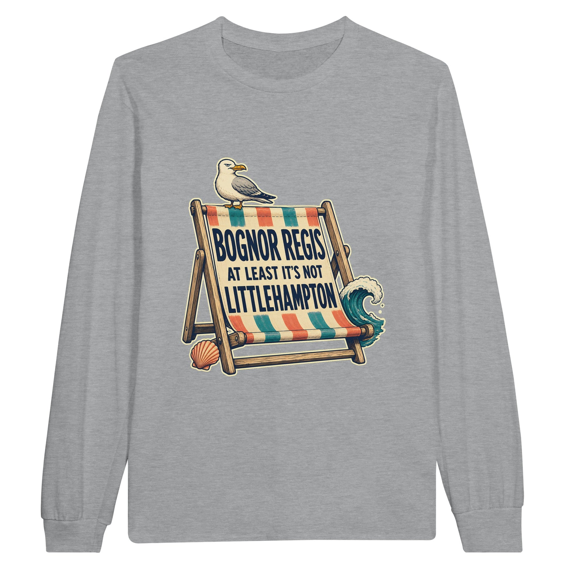 Bognor Regis — At Least It's Not Littlehampton Long-Sleeve T-shirt — product view 10