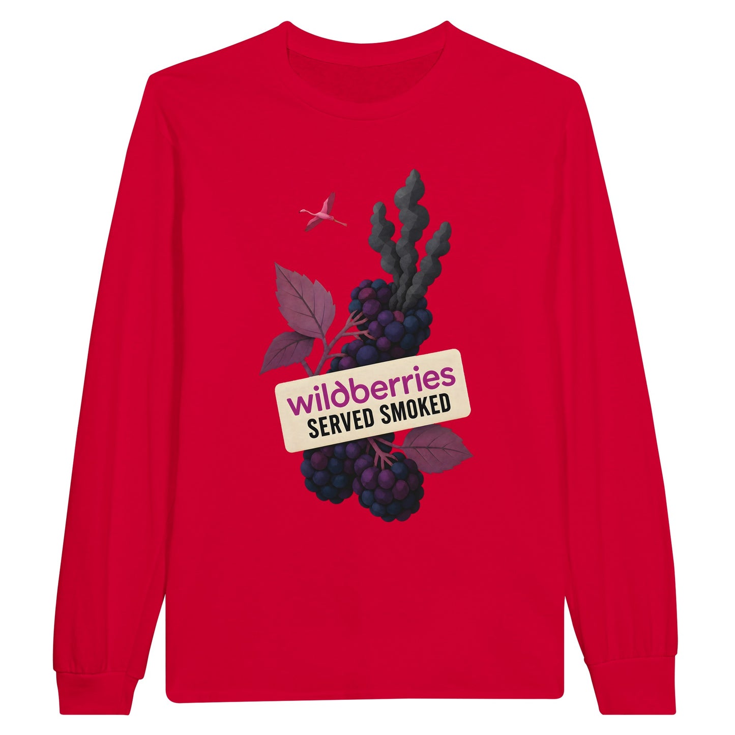 Wildberries, Served Smoked Long-Sleeve T-shirt — product view 9