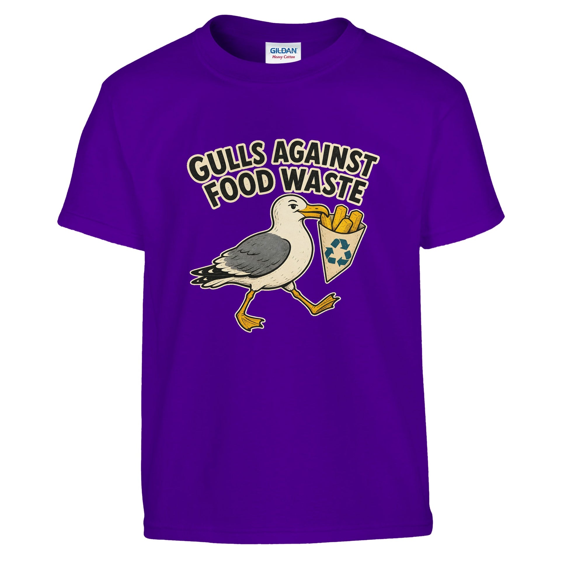 Gulls Against Food Waste Graphic Kids' T-shirt — product view 6