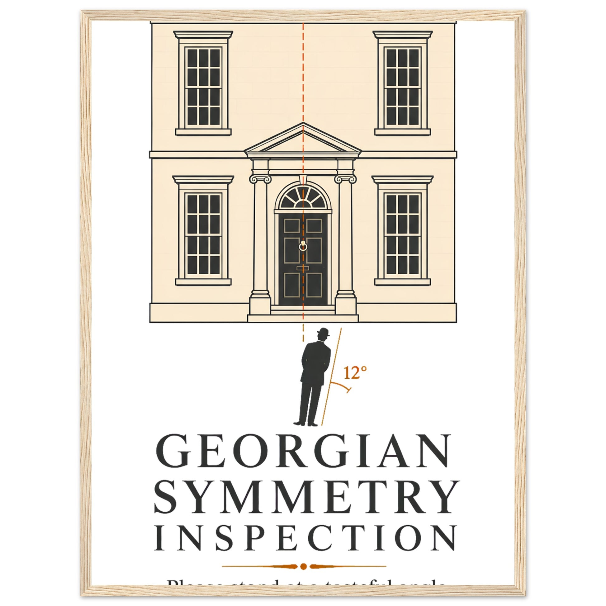 Georgian Symmetry Inspection — Bath Framed Wall Art — product view 9