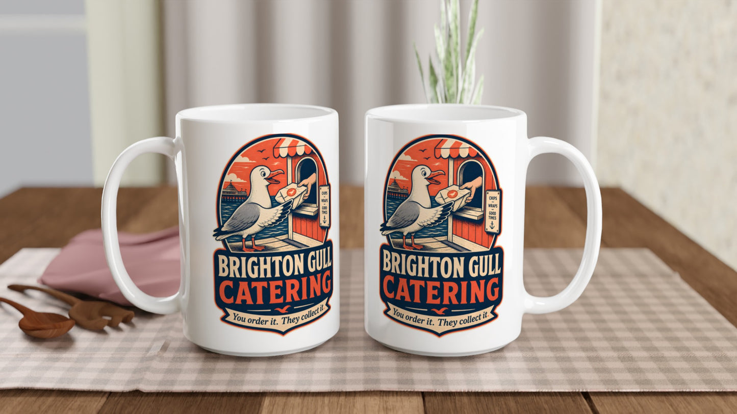 Brighton Gull Catering — Illustrated Large Mug — product view 5