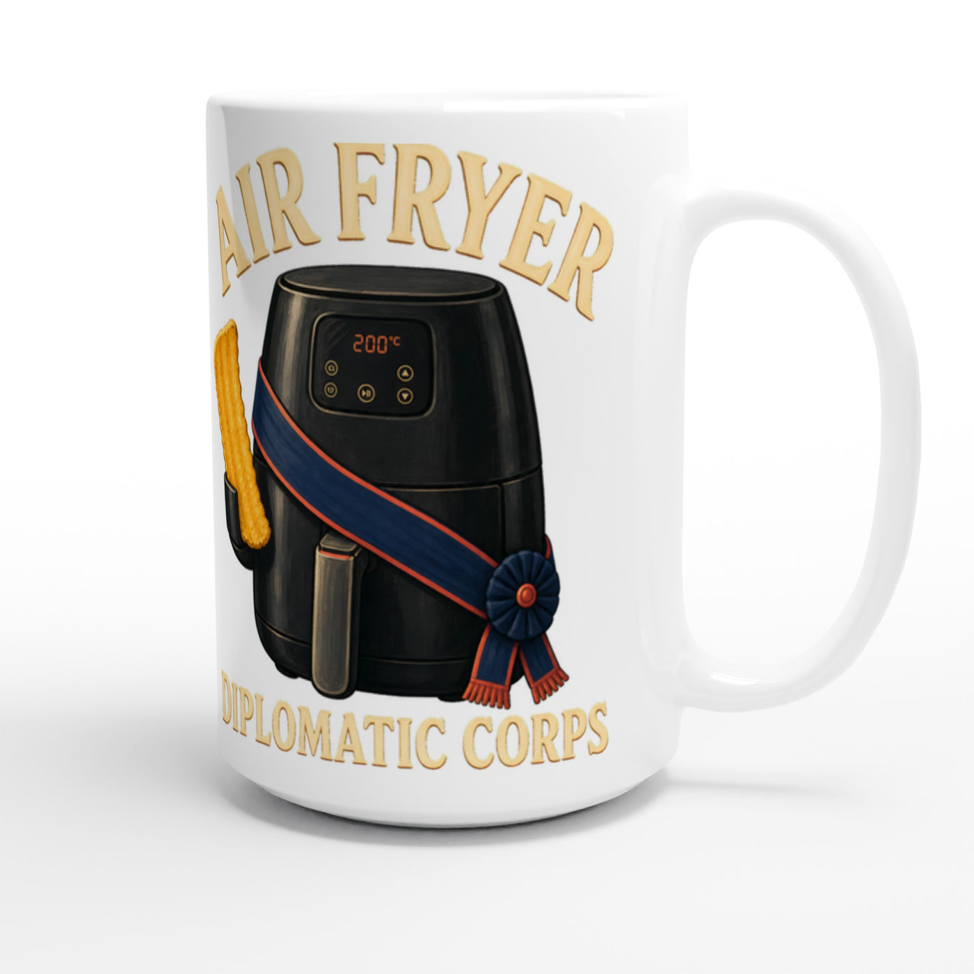 Air Fryer Diplomatic Corps Large Mug