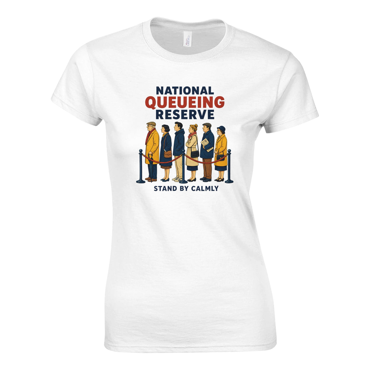 National Queueing Reserve – British Queue Graphic Women's T-shirt