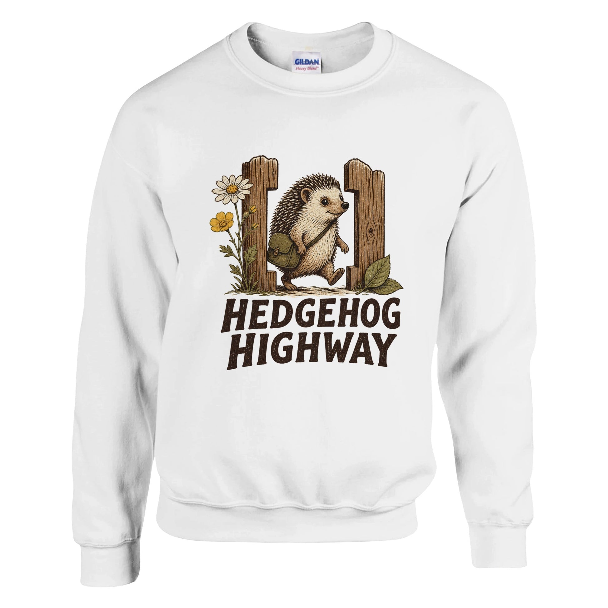 Hedgehog Highway Garden Graphic Sweatshirt — product view 1