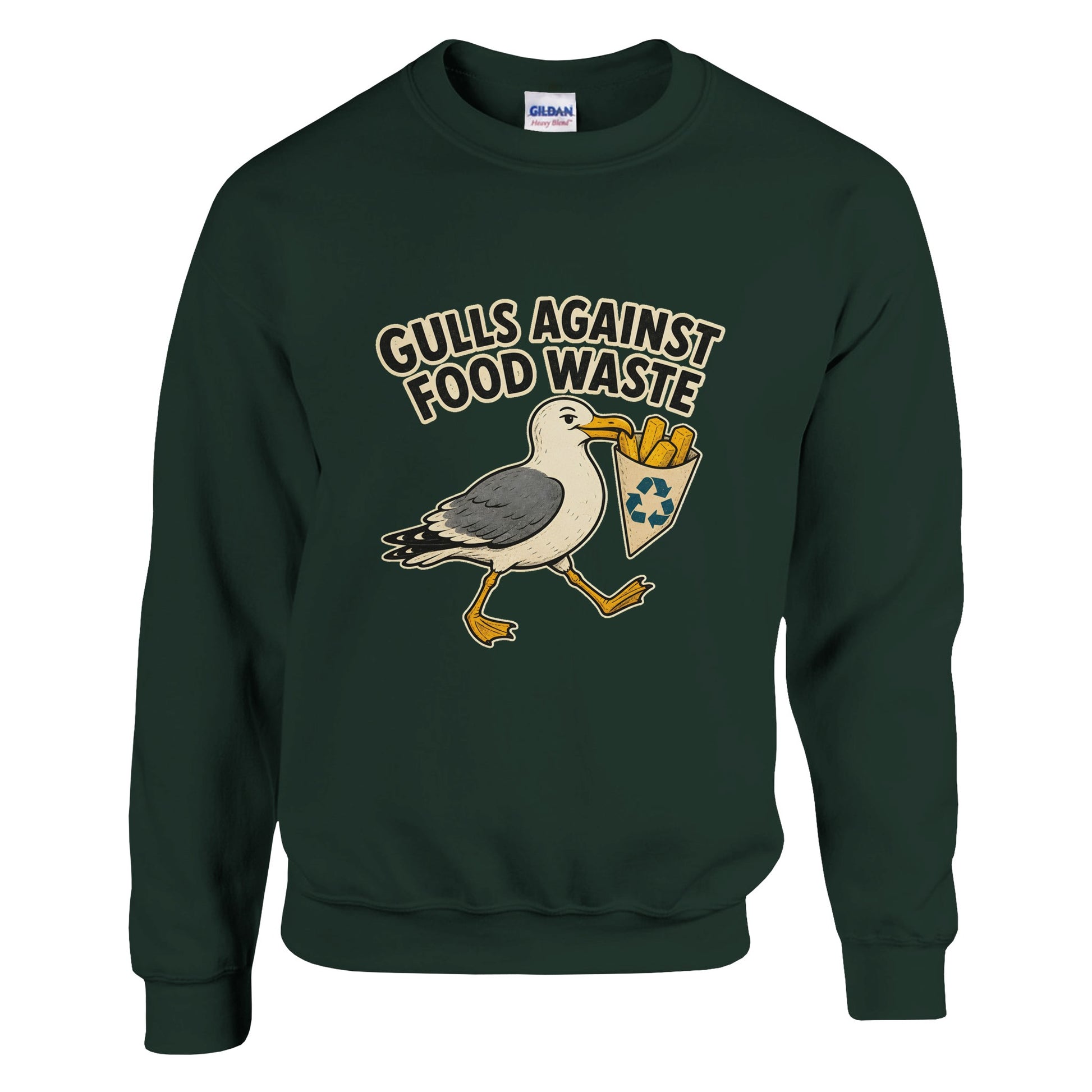 Gulls Against Food Waste Graphic Sweatshirt — product view 7