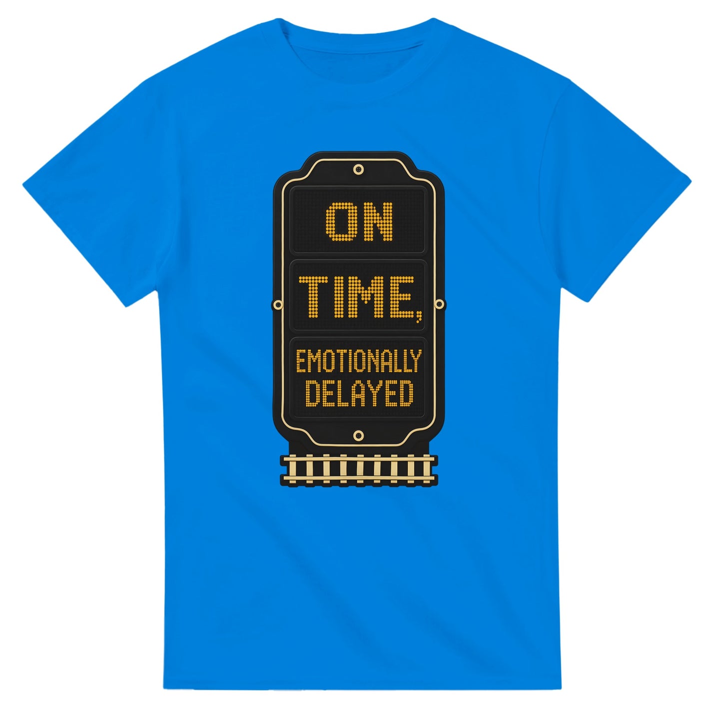 On Time, Emotionally Delayed Rail Graphic T-shirt — product view 2
