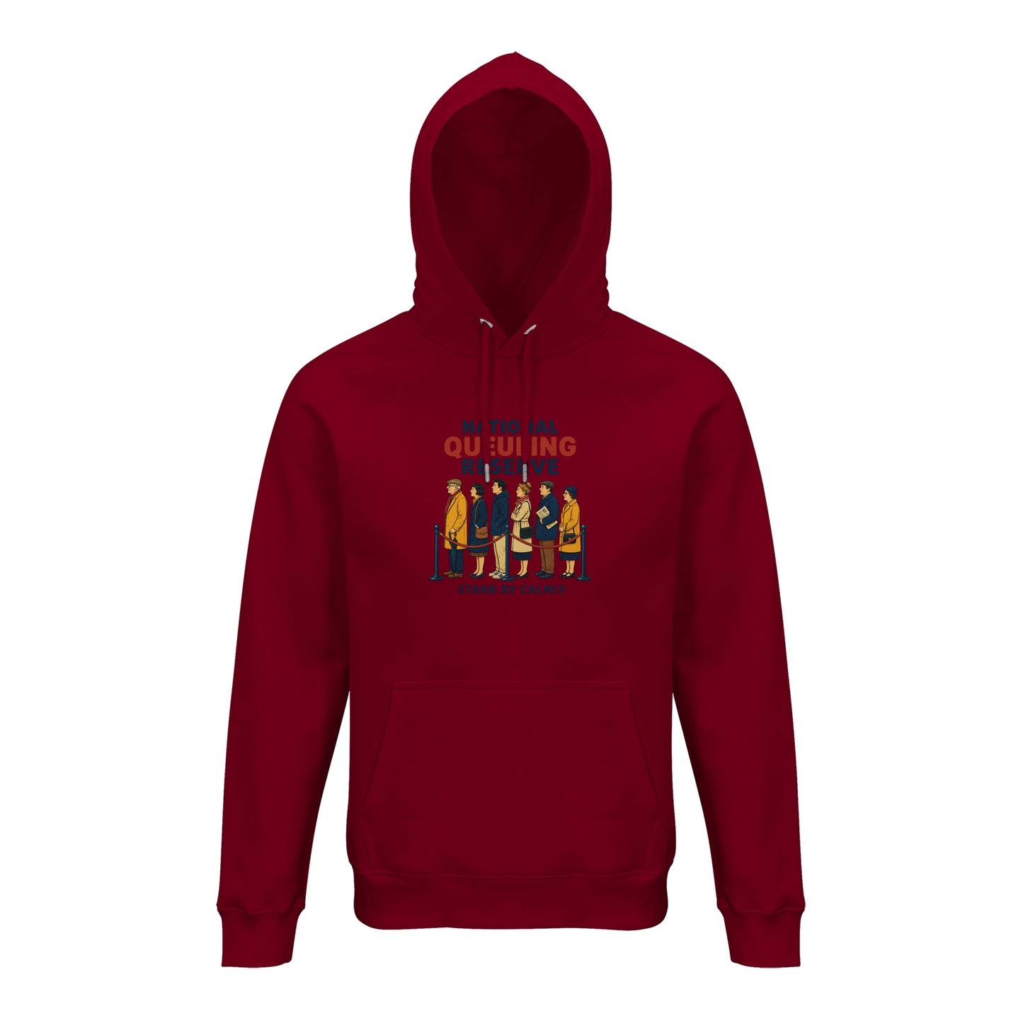 National Queueing Reserve – British Queue Graphic Hoodie — product view 12
